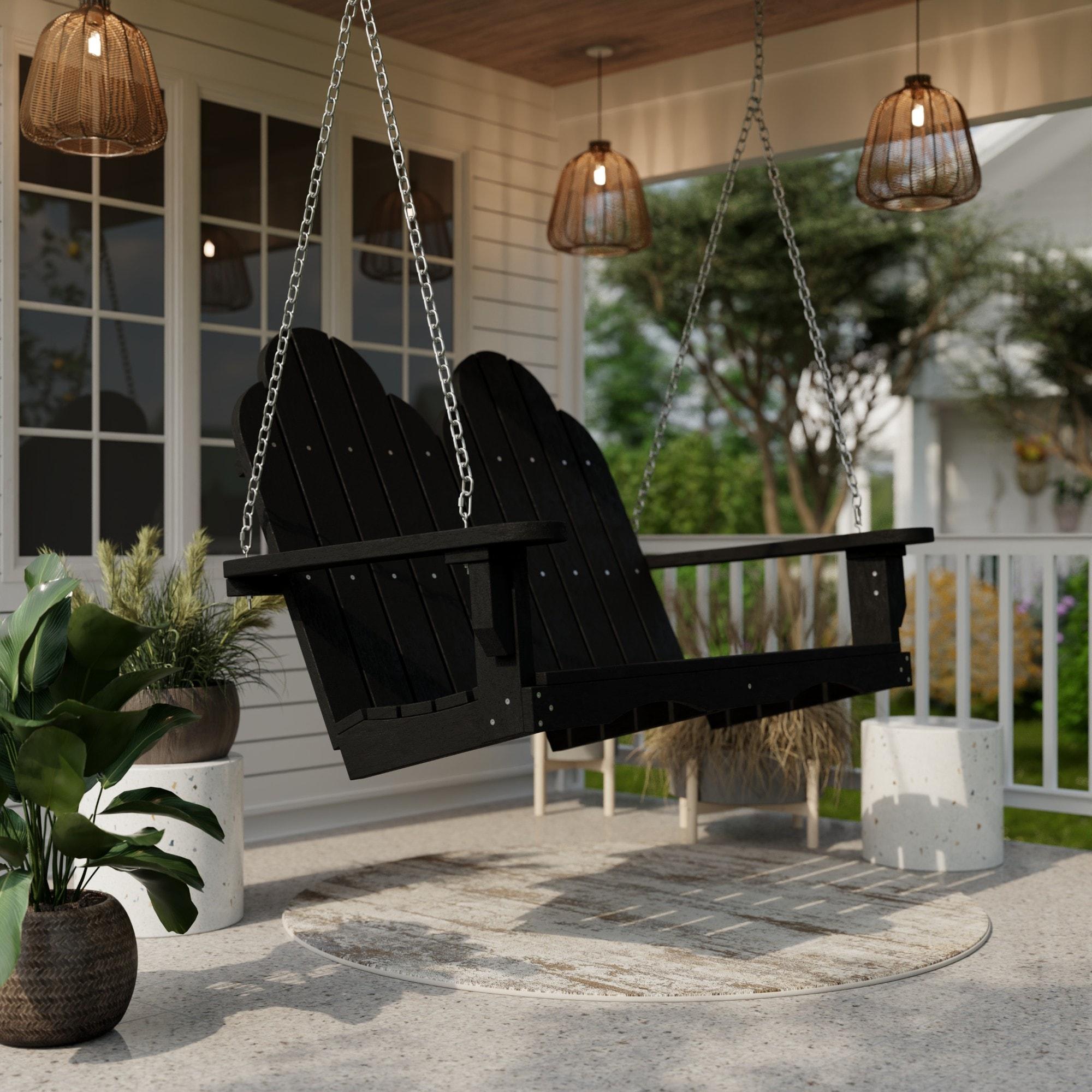 Classic Adirondack Porch Swing