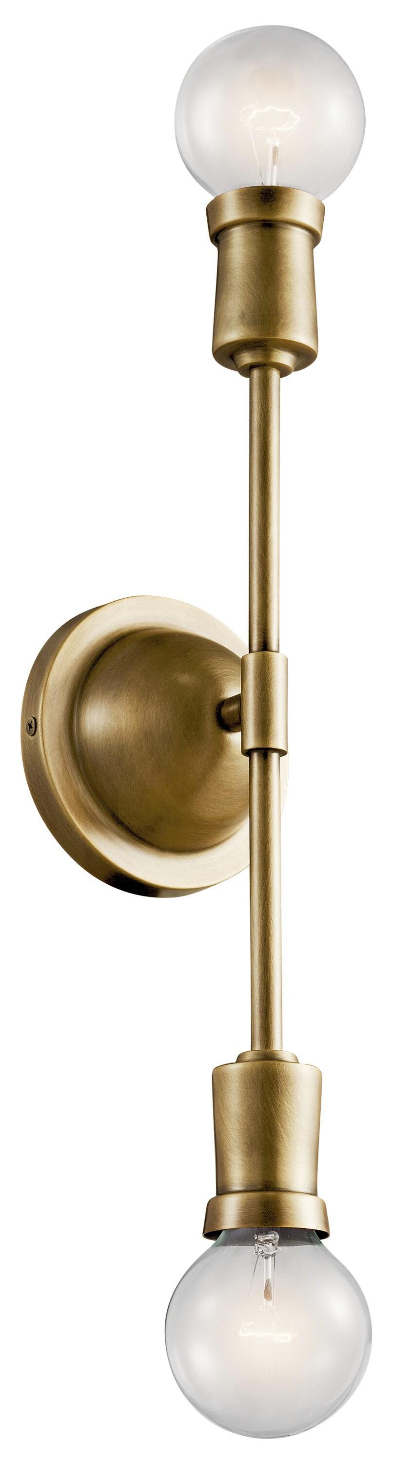 Kichler Lighting Armstrong 2 - Light Sconce in  Natural Brass