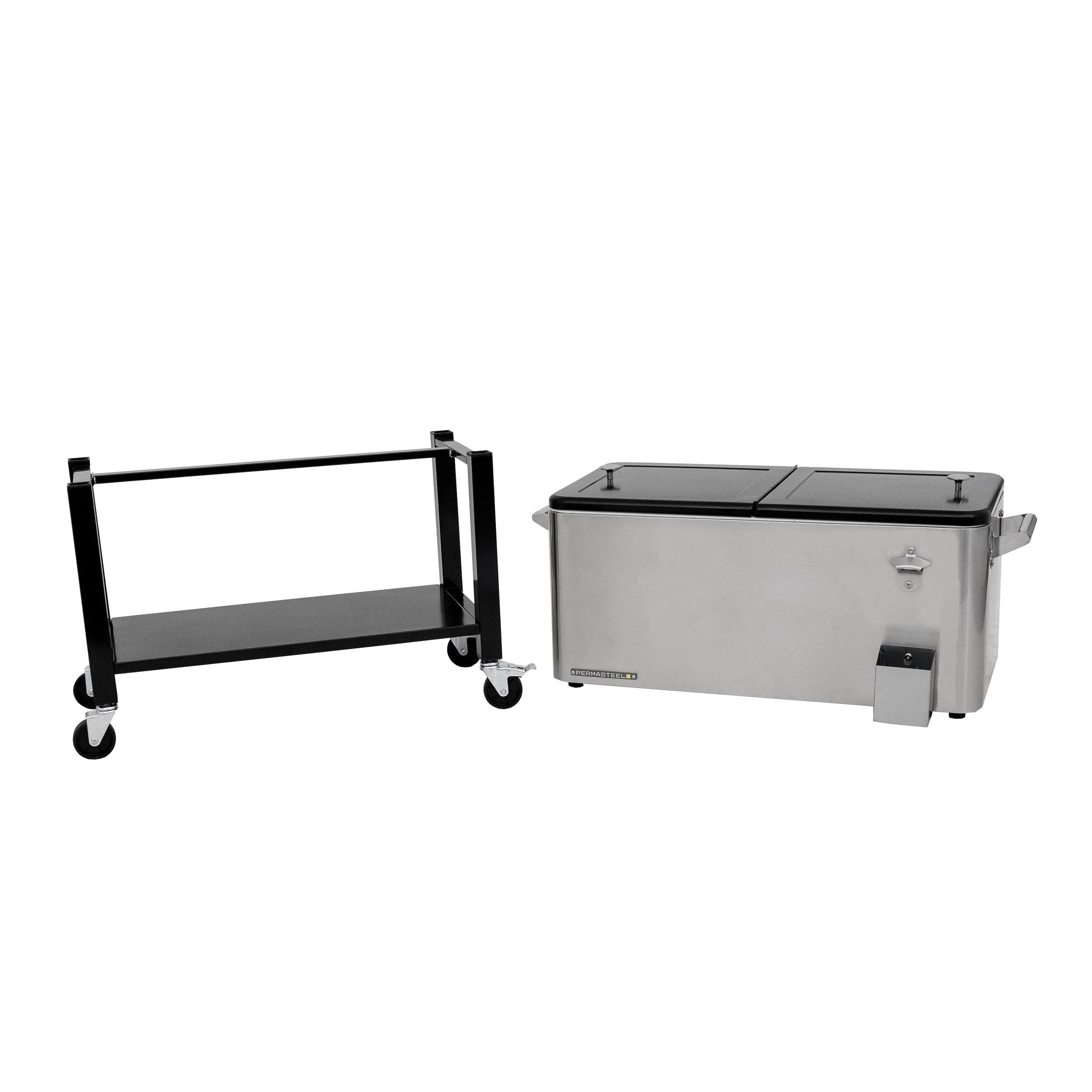 Permasteel 80-Qt Outdoor Patio Cooler with Removable Basin