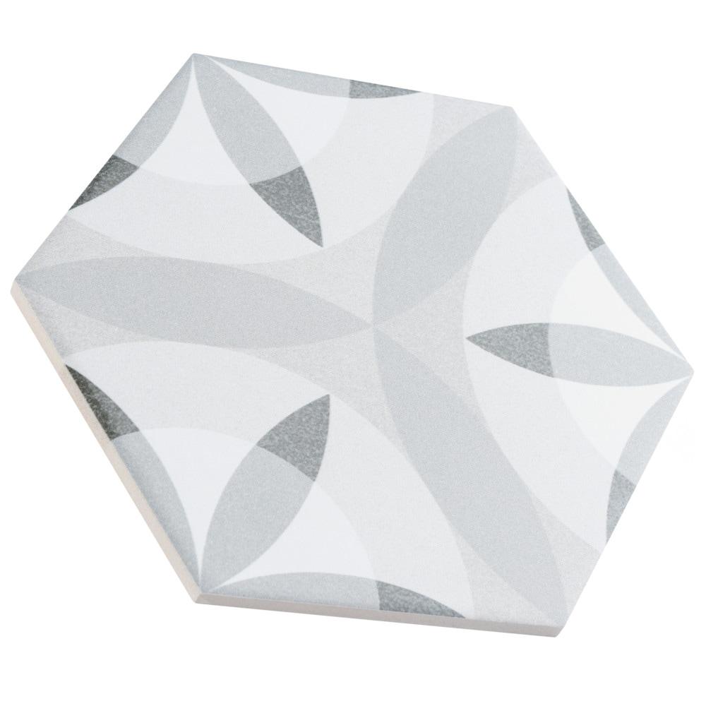 Hexatile 7"x 8" Porcelain Moroccan Wall & Floor Tile