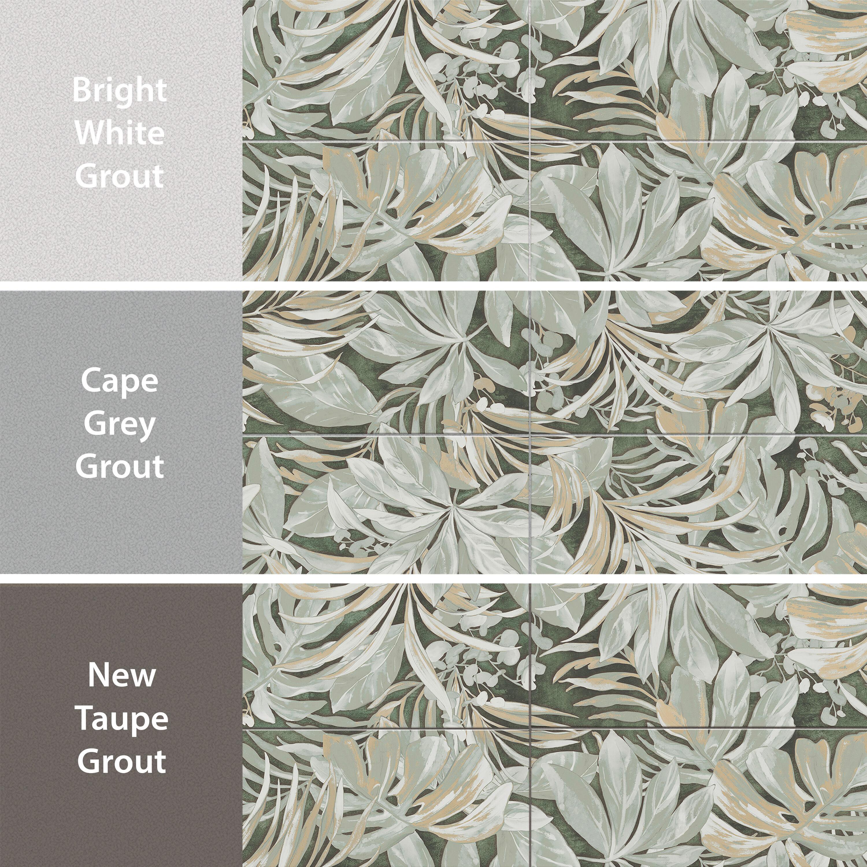 Parete Tropici 24" x 47" Porcelain Natural / Floral Wall & Floor Tile