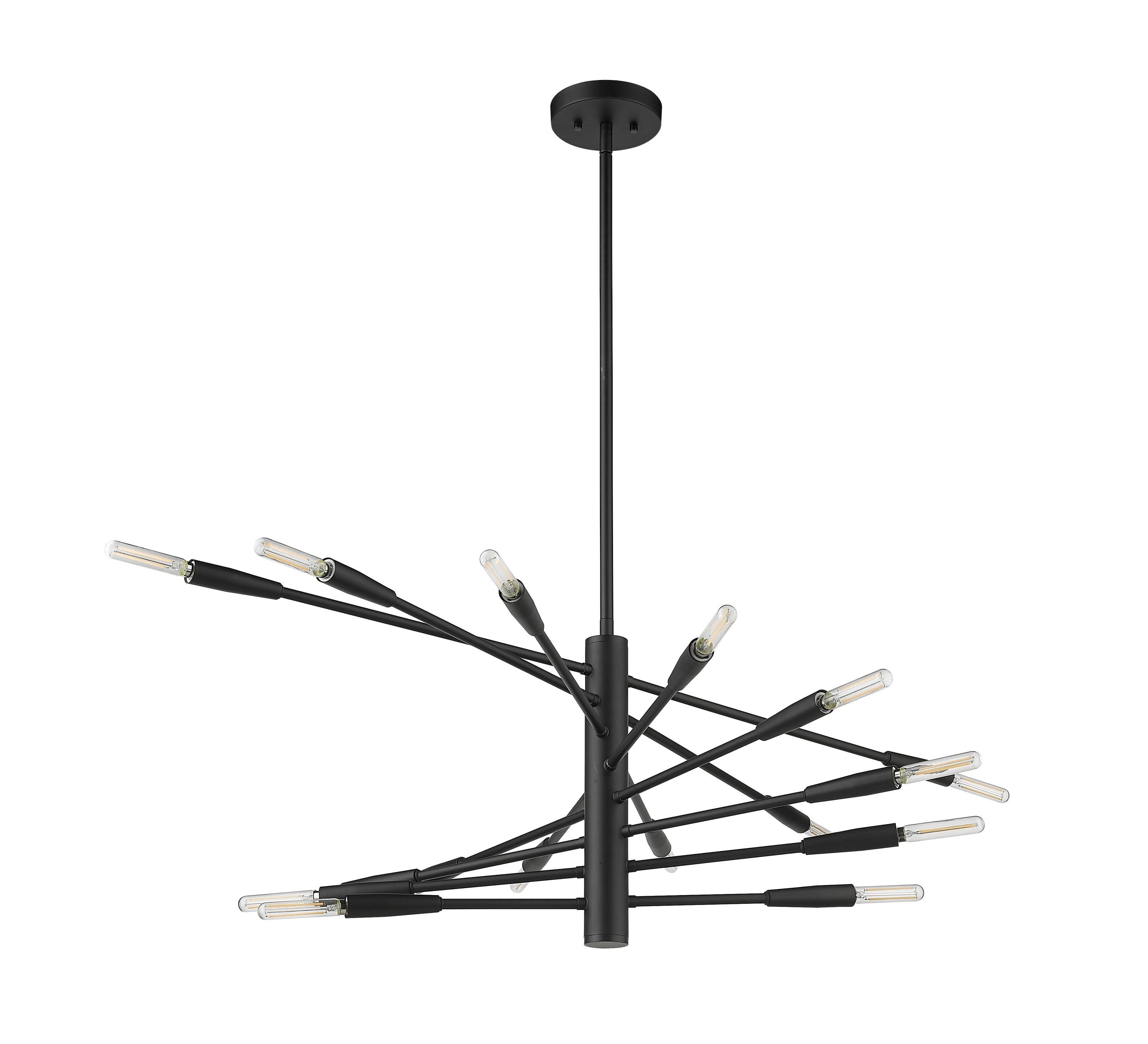 Z-Lite Ascension 16 - Light Chandelier in  Matte Black