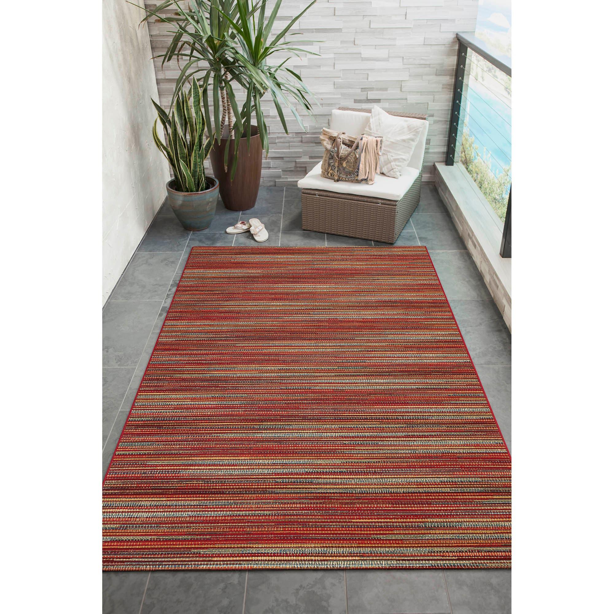 Liora Manne Marina Stripes Indoor/Outdoor Rug Saffron 3'3" x 4'11"