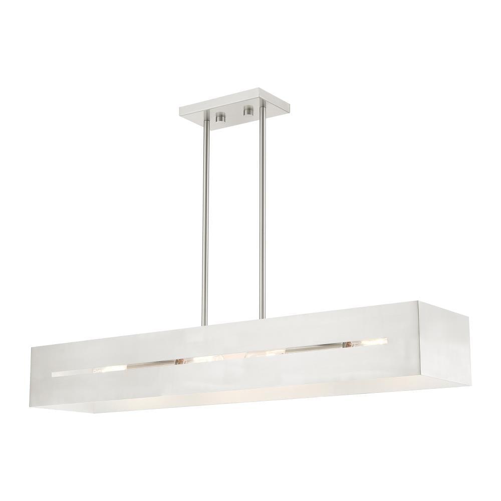 Livex Lighting Soma 4 - Light Chandelier in  Brushed Nickel