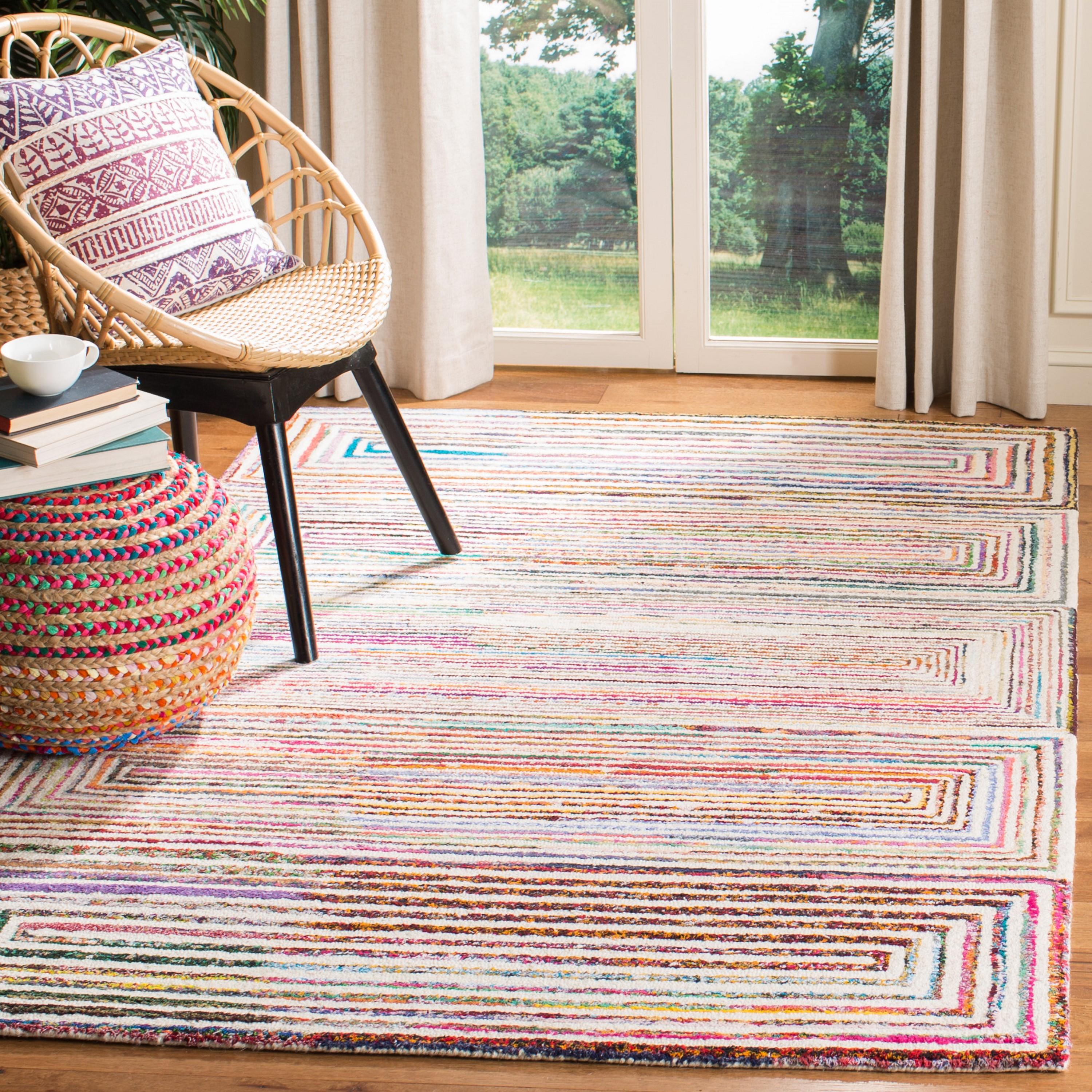 Nantucket NAN604 Hand Tufted Accent Rug - Ivory - 2'x3' - Safavieh.