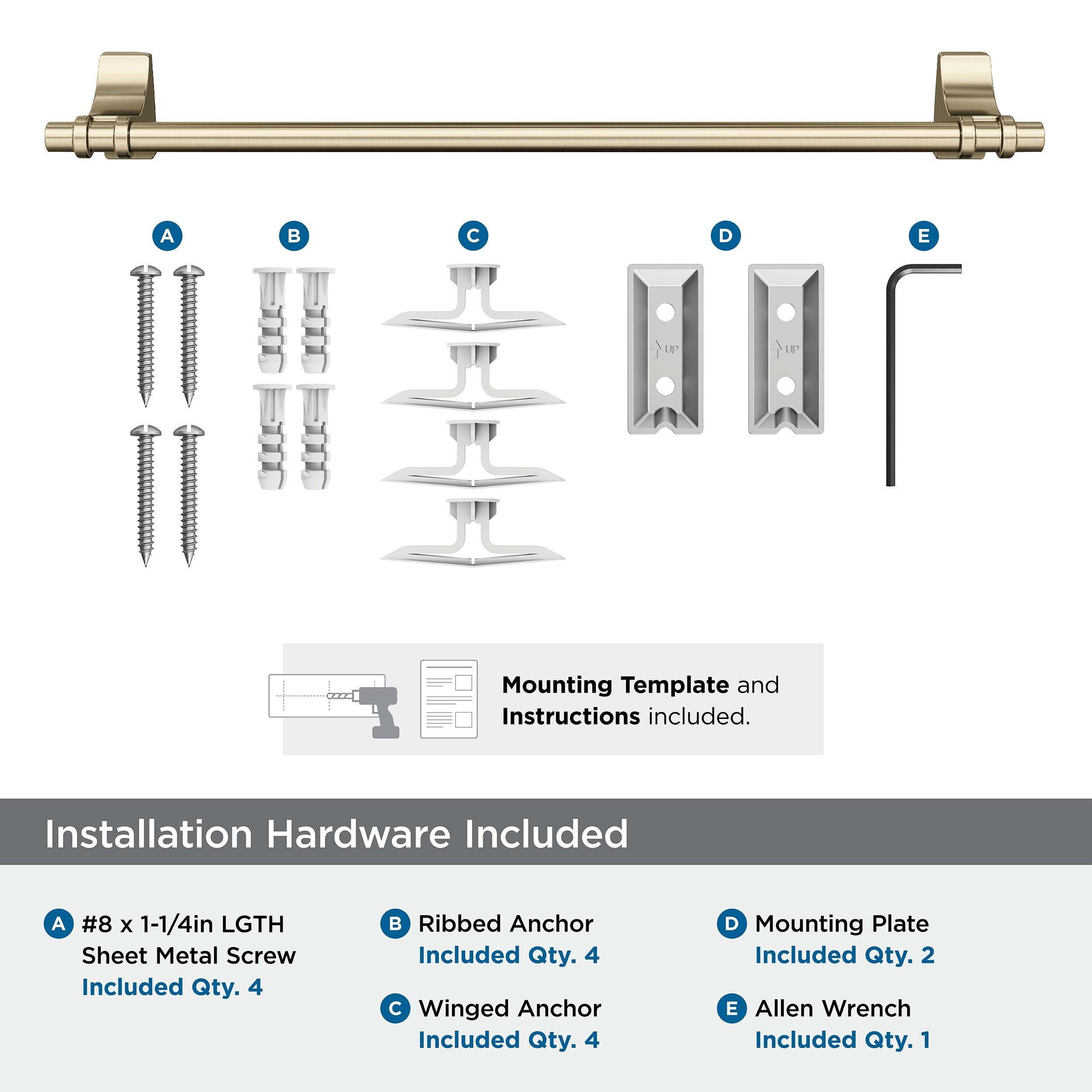 Amerock Davenport Golden Champagne 18 inch (457mm) Towel Bar
