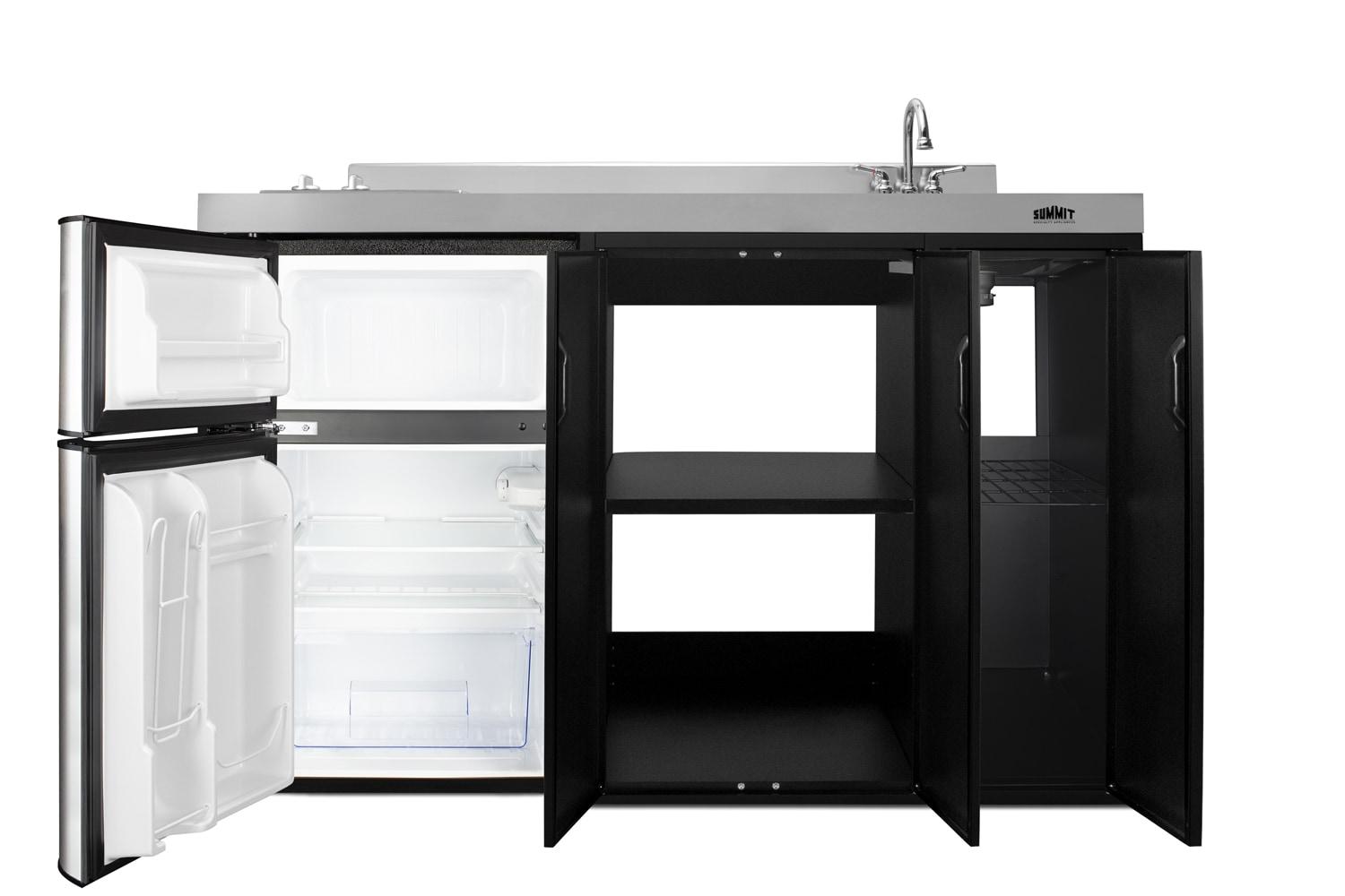 Summit Ck54sinkr 54 Inches Wide Kitchenette - Stainless Steel