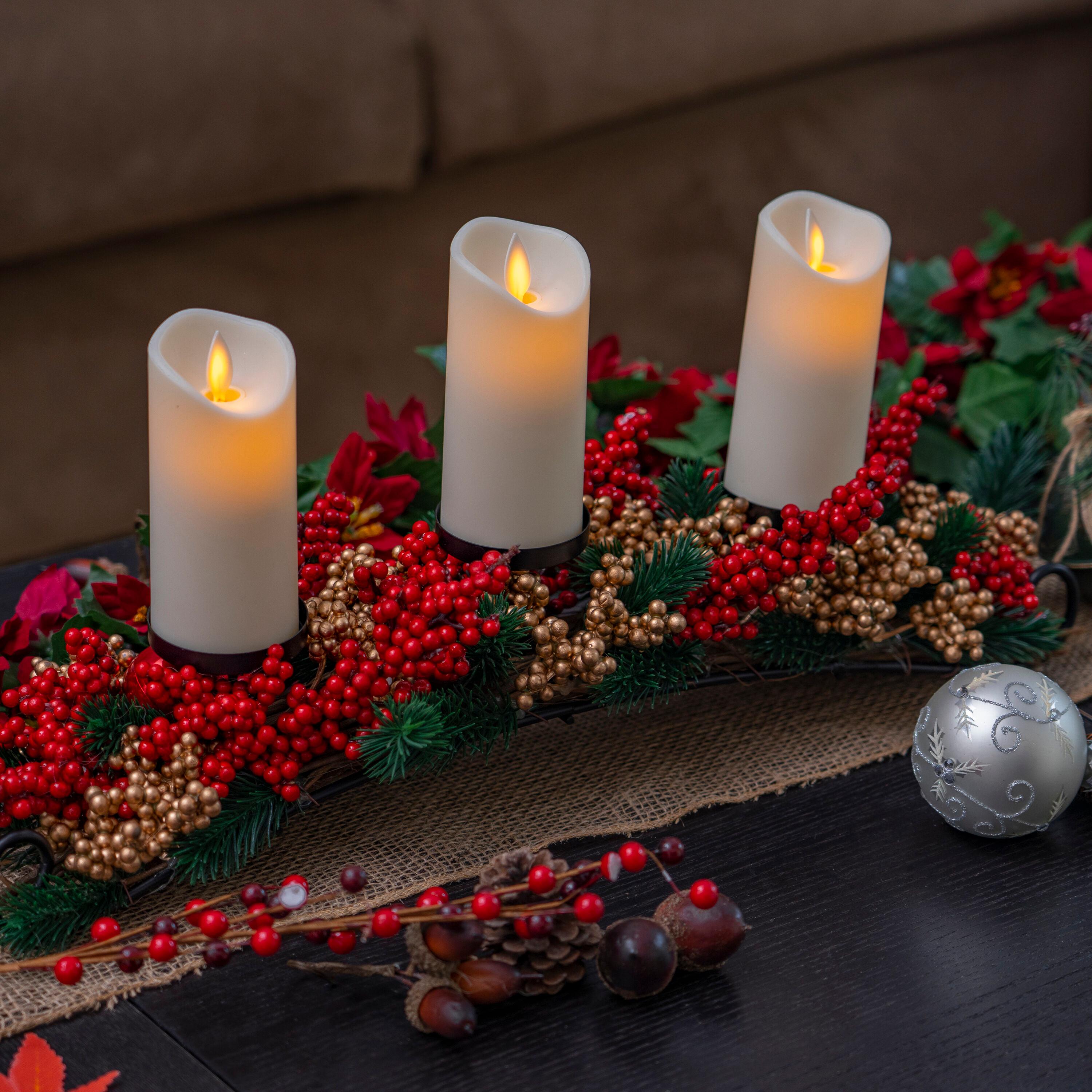 Ornativity Christmas Décor Candle Holder Centerpiece