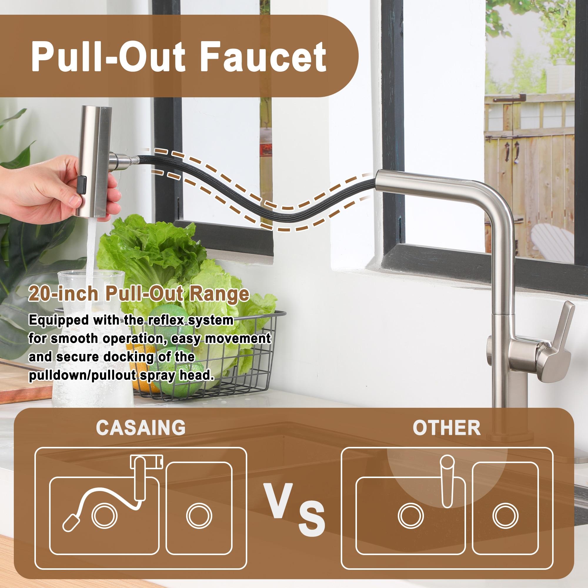 Mondawe Pull Down Kitchen Faucet