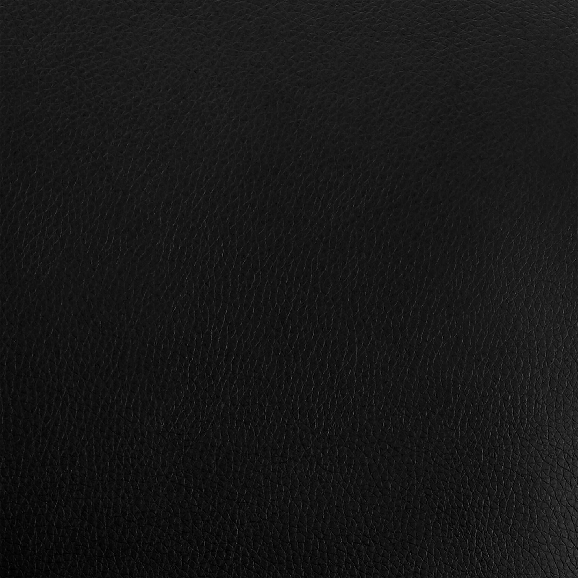 Tandy Black Faux Leather and Black Metal 26" Counter Stool