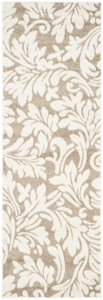 Amherst AMT425 Power Loomed Indoor Runner Rug - Wheat/Beige - 2'3"x13' - Safavieh
