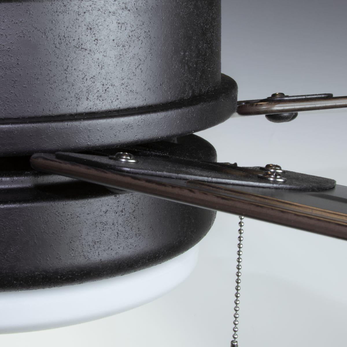 P2574-8030K-Progress Lighting-Whirl - Wide - Ceiling Fan - 1 Light - Damp Rated in Transitional style - 60 Inches wide by 15.88 Inches high-Forged