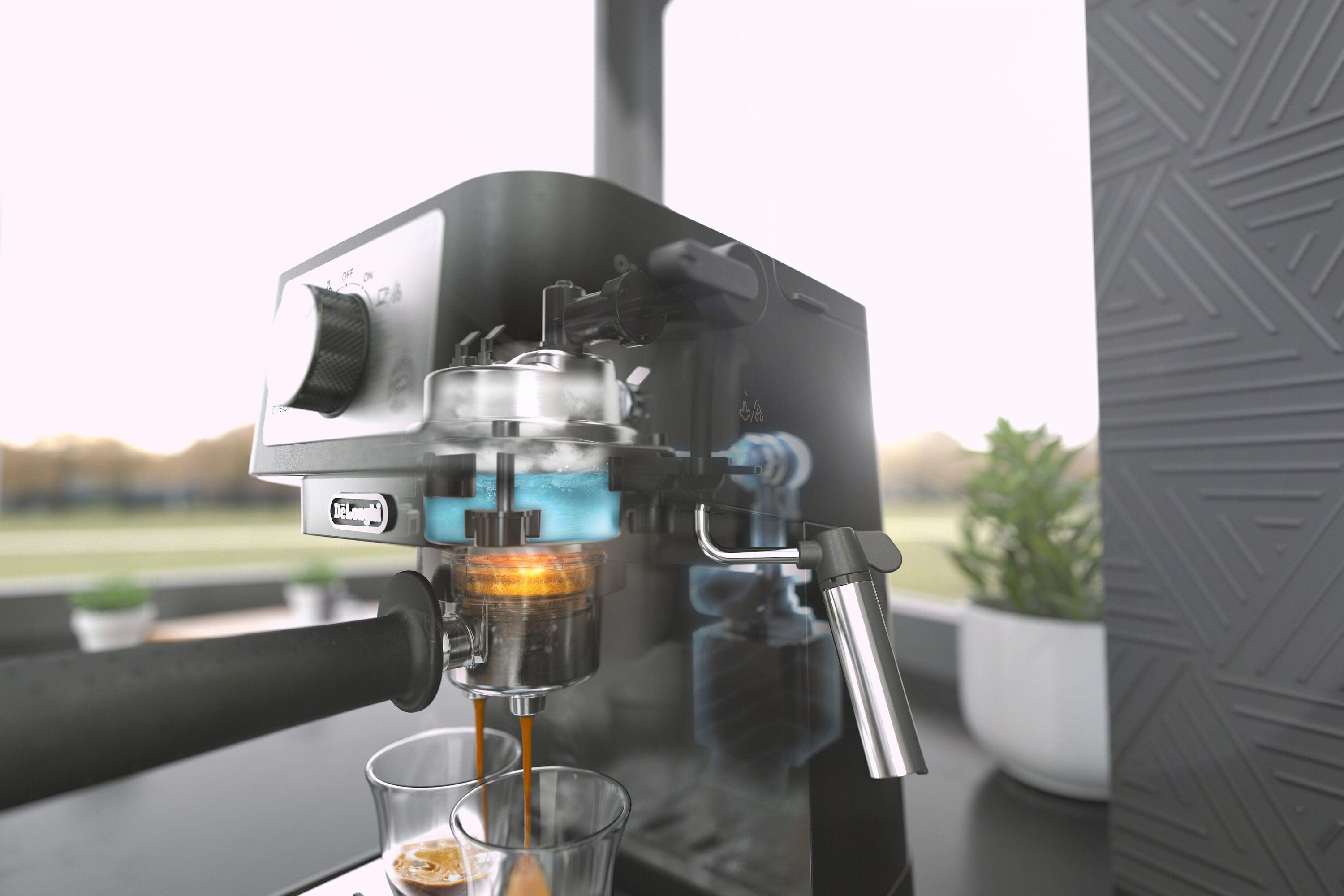 De'Longhi Stilosa Manual Espresso Machine, Latte & Cappuccino Maker