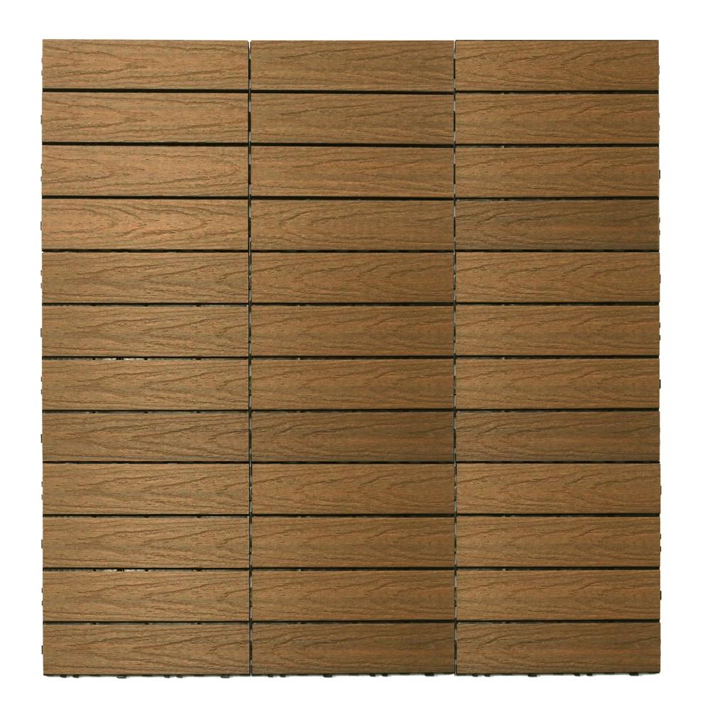 UltraShield Naturale Composite 12" x 12" Interlocking Deck Tile