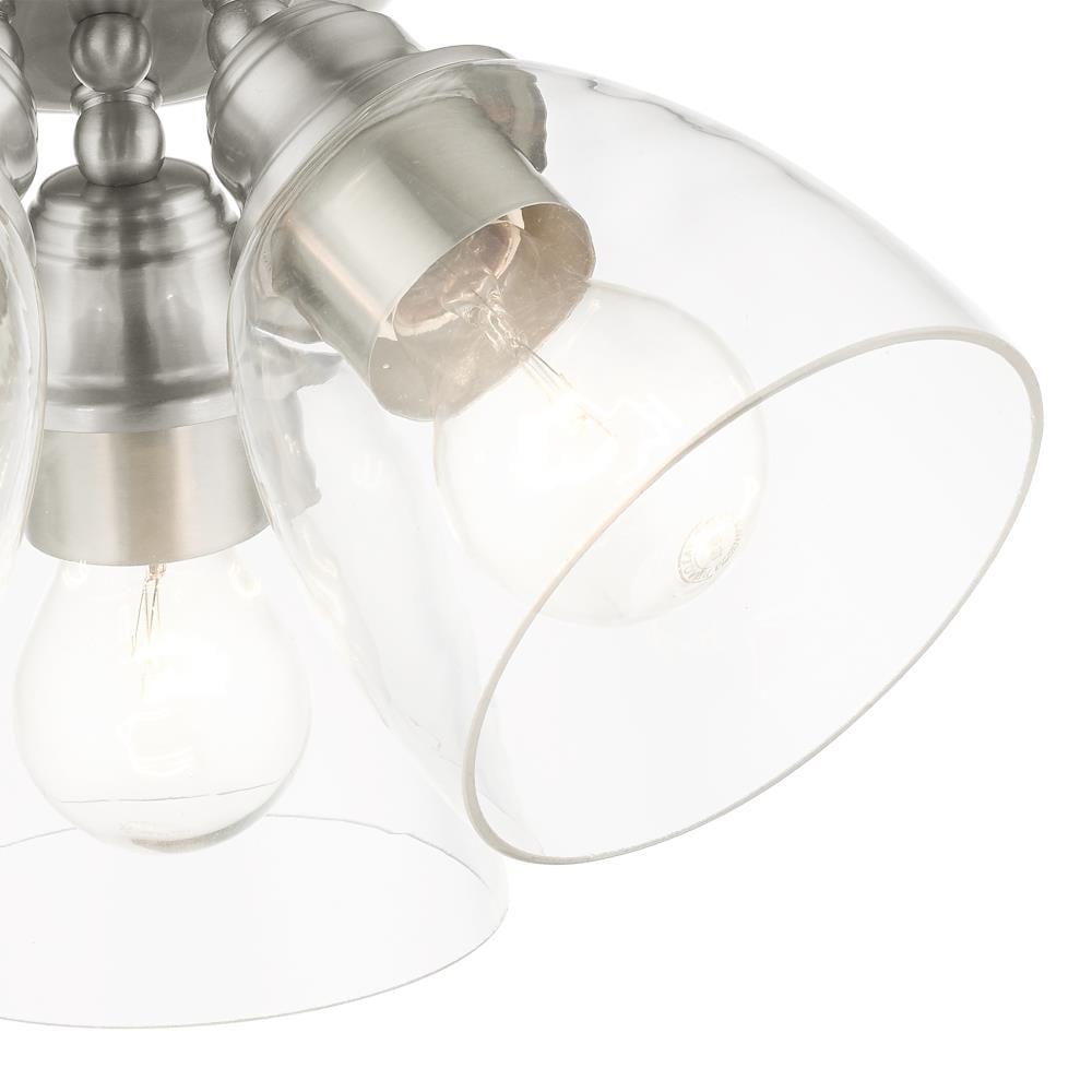 Livex Lighting Montgomery 3 - Light Flush Mount in  Brushed Nickel