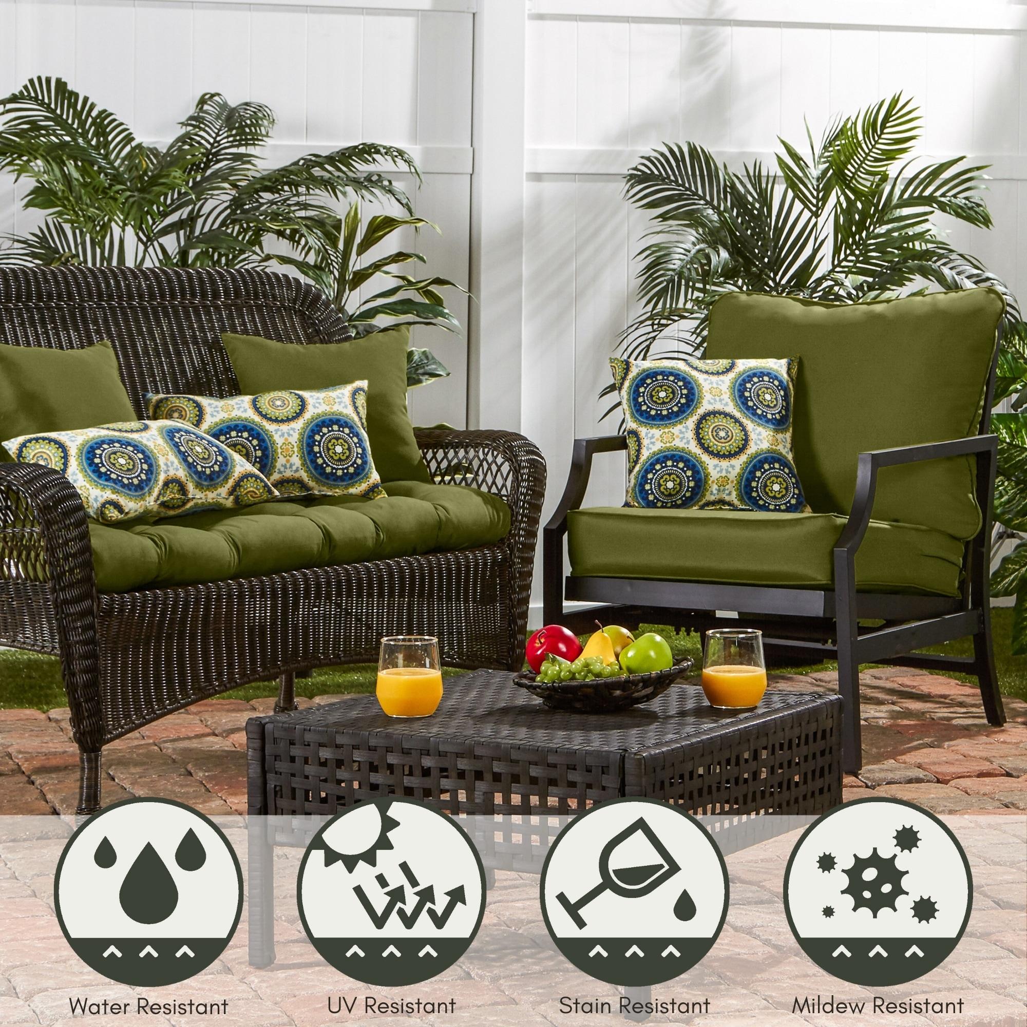 Indoor/Outdoor Reversible Throw Pillow