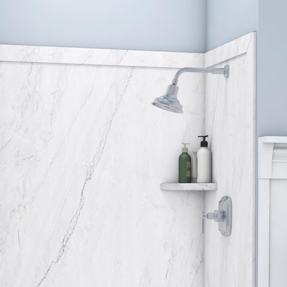 FlexStone Elite 60"W x 32"D x 60"H Alcove Bathtub Surround