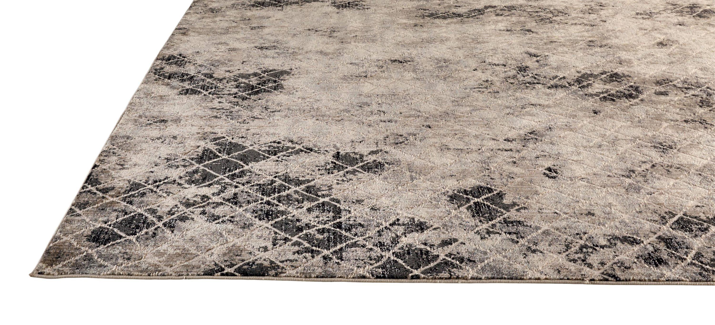 Kano Transitional Diamond Ivory/Gray/Taupe Area Rug