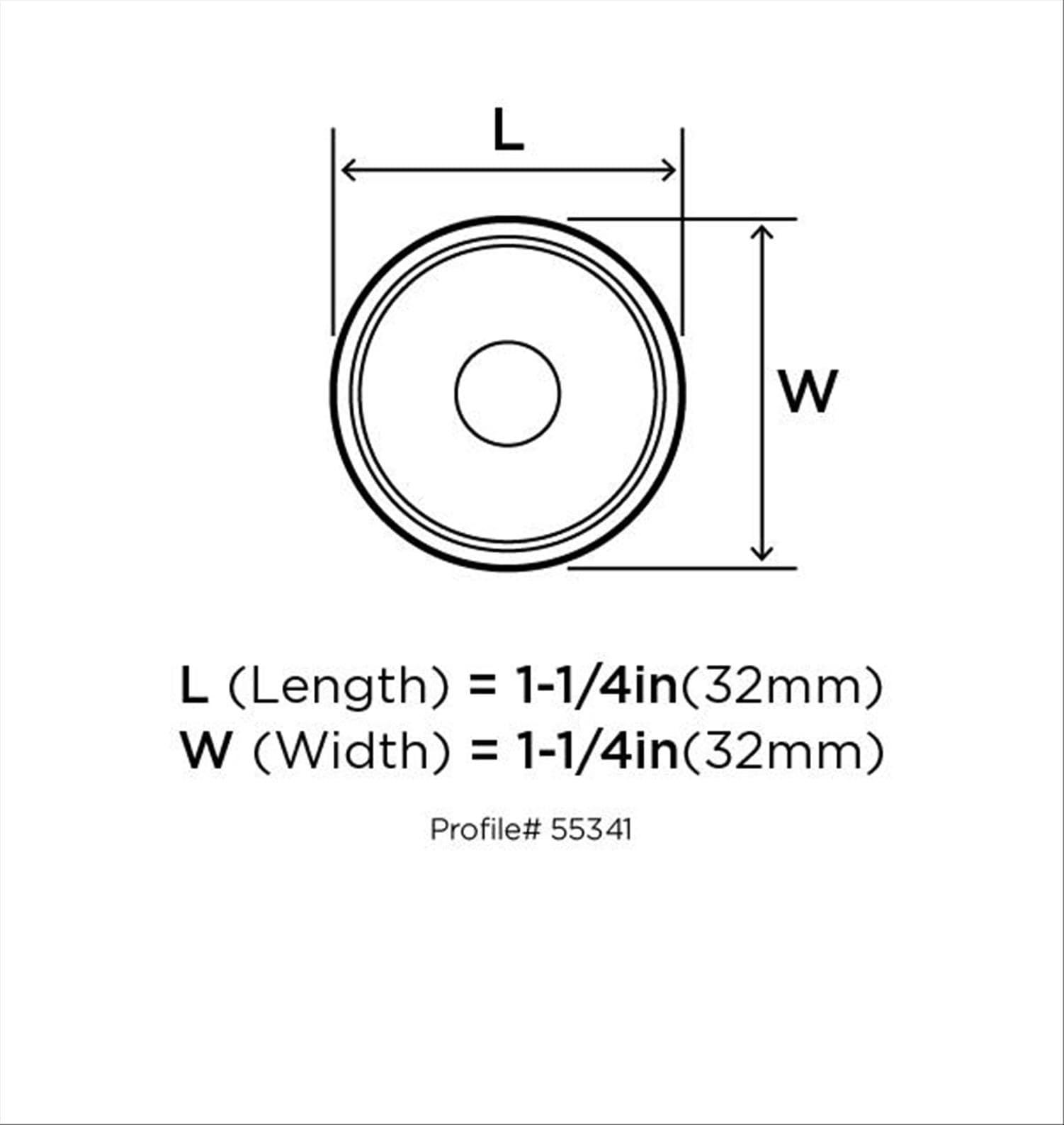 Revitalize 1 1/4" Diameter Mushroom Knob