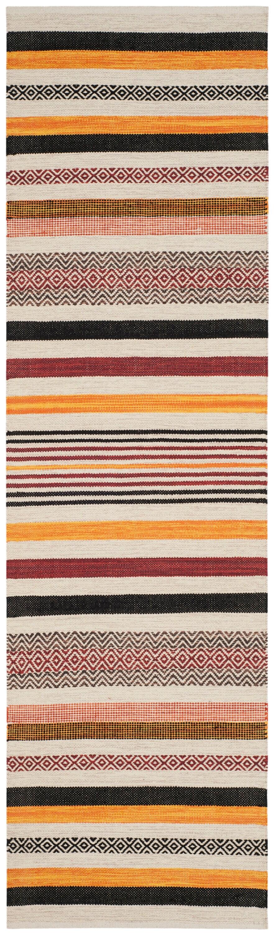 Montauk MTK211 Hand Woven Runner Rug - Red/Multi - 2'6"x6' - Safavieh.
