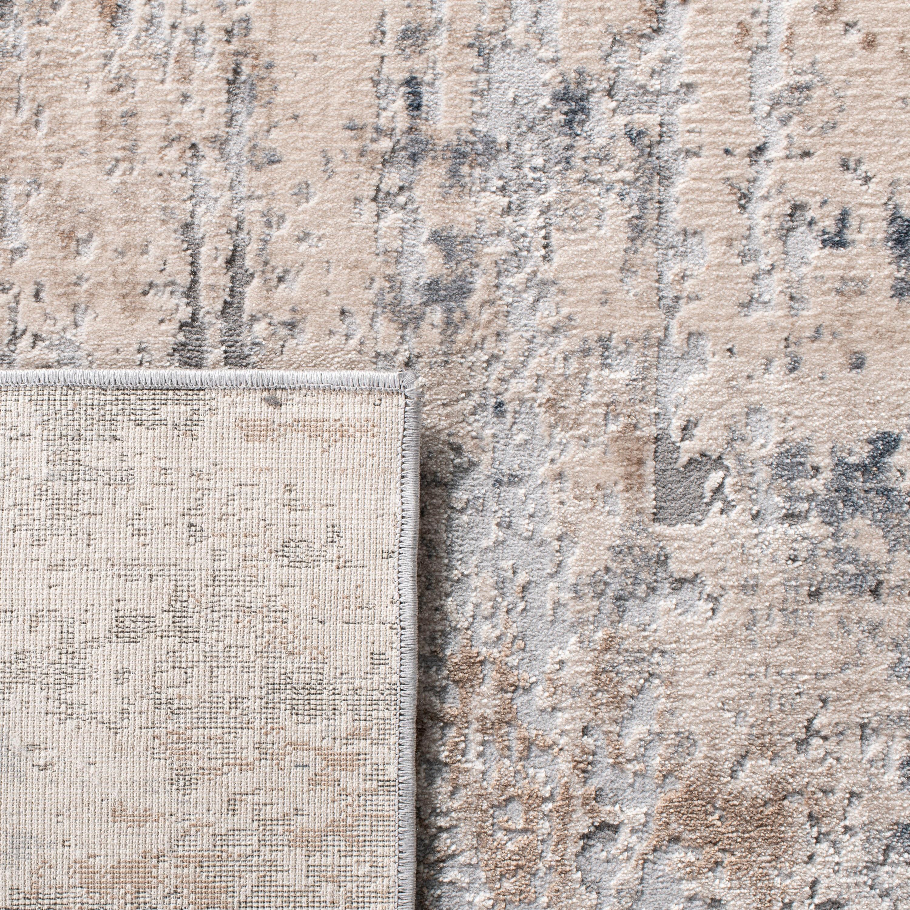 Invista INV432 Power Loomed Area Rug - Cream/Grey - 4'x6' - Safavieh.