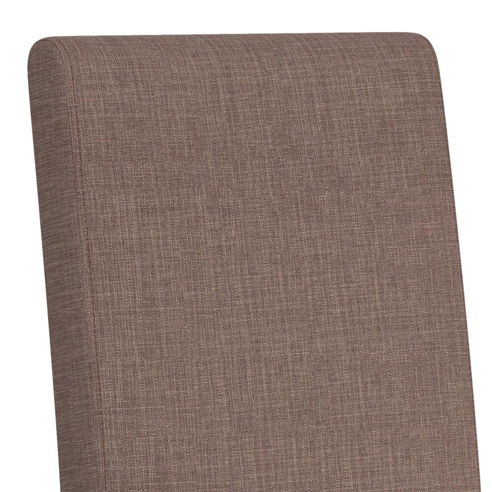 Simpli Home Acadian 17.99'' H Linen Look Polyester Upholstered Parsons Chair (Set of 2)