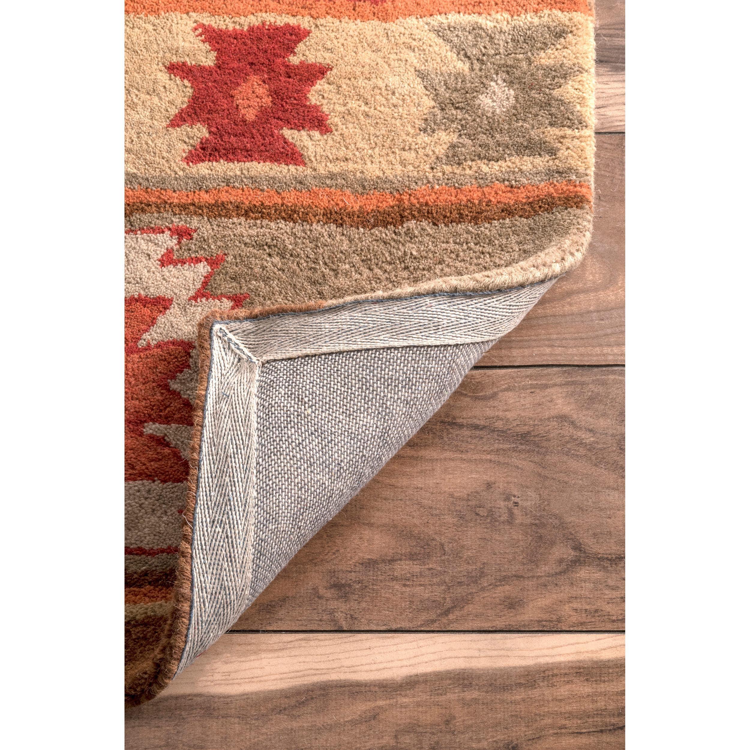 Shyla Abstract Sage Doormat 3 ft. x 5 ft. Area Rug
