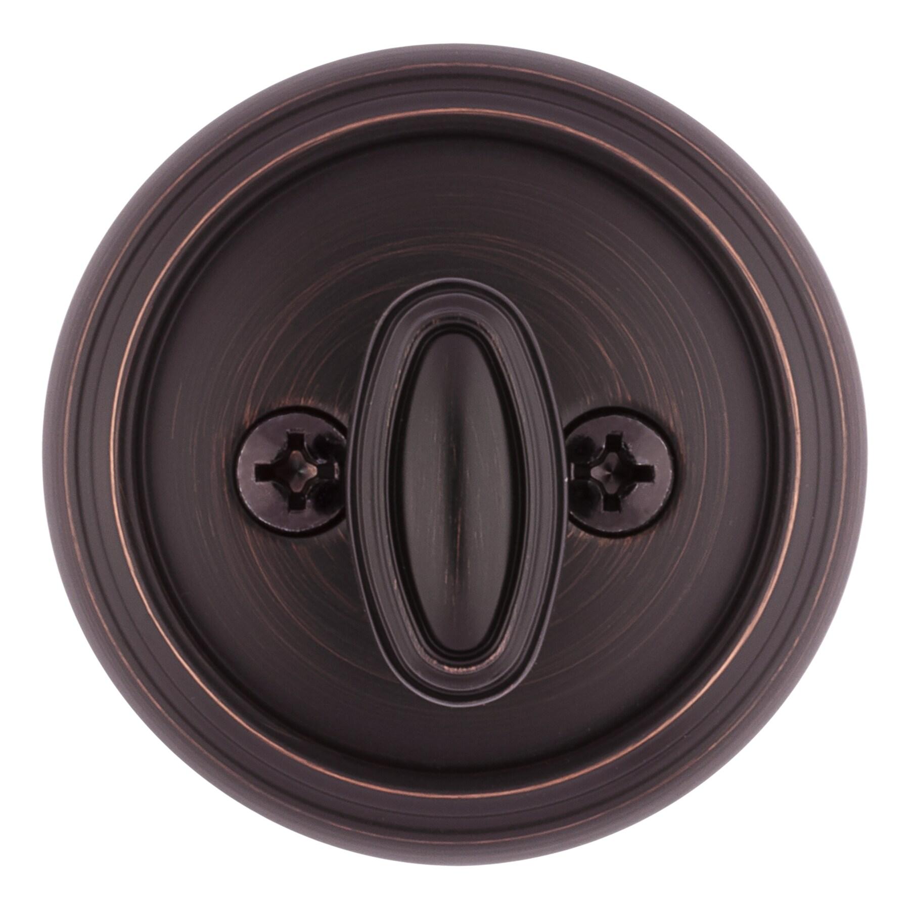 Baldwin Prestige 380 Round Single Cylinder Deadbolt Featuring SmartKey® Security