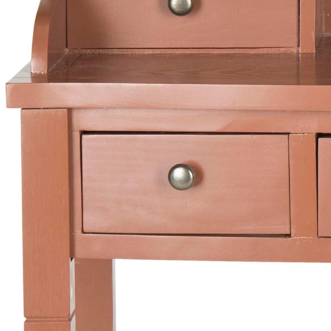 Landon Writing Desk - Henna Brown - Safavieh