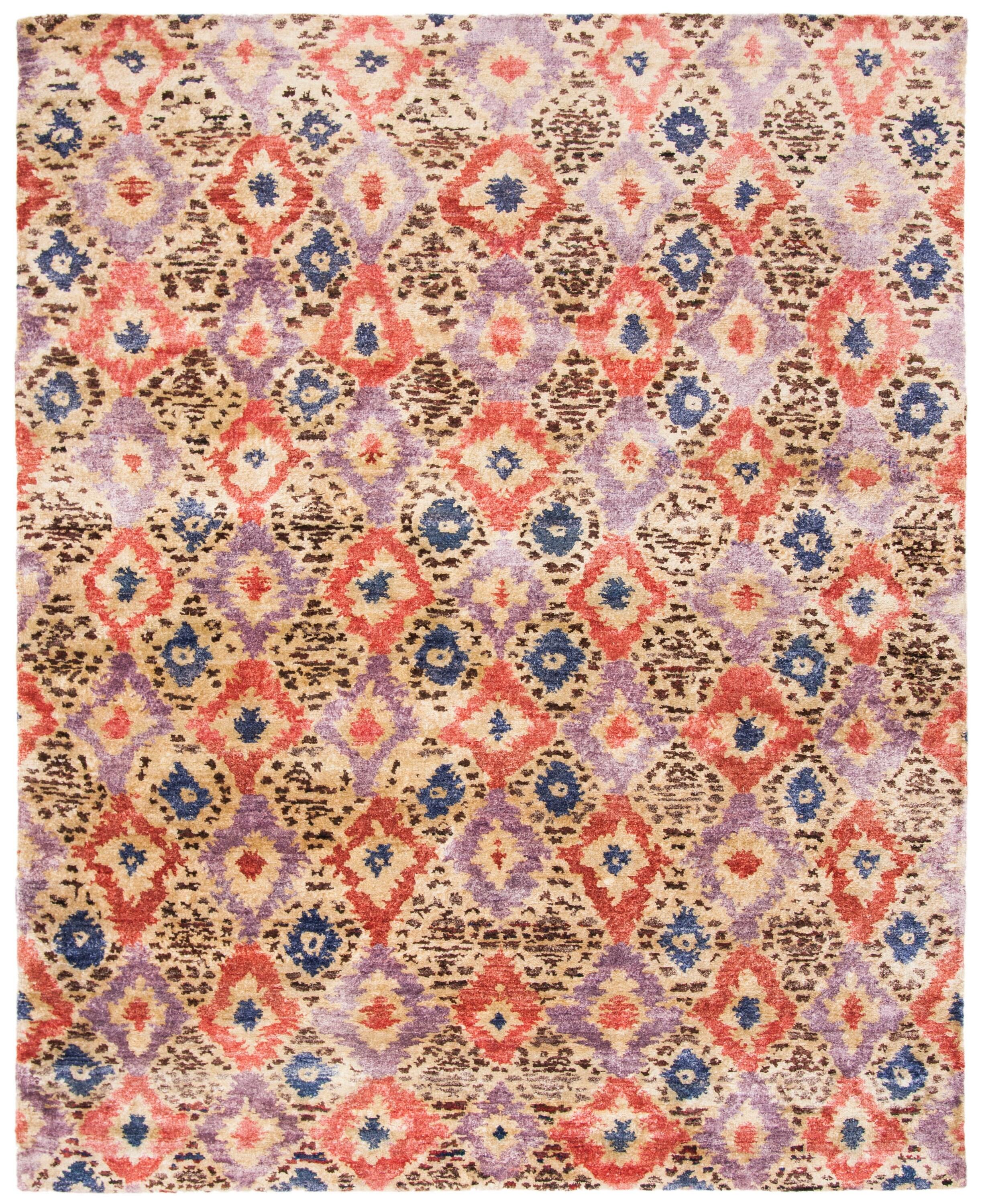 Safavieh Luxor Hand Knotted Banana Silk Geometric Rug