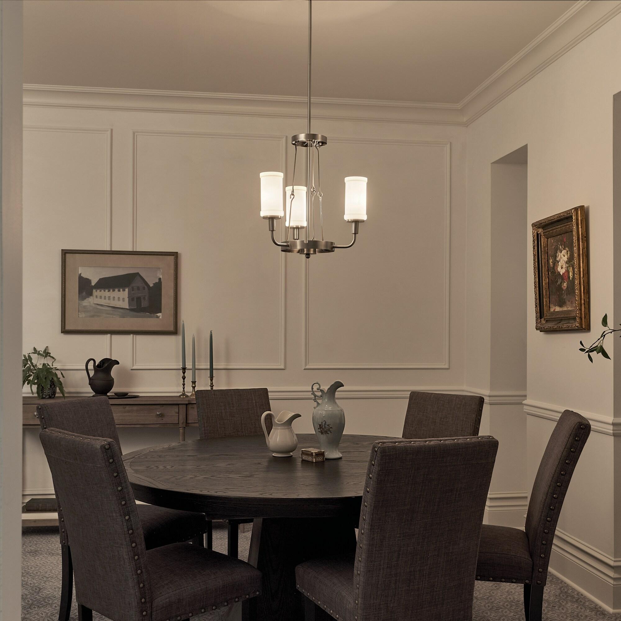 Kichler Lighting Vetivene 3 - Light Chandelier in  Classic Pewter