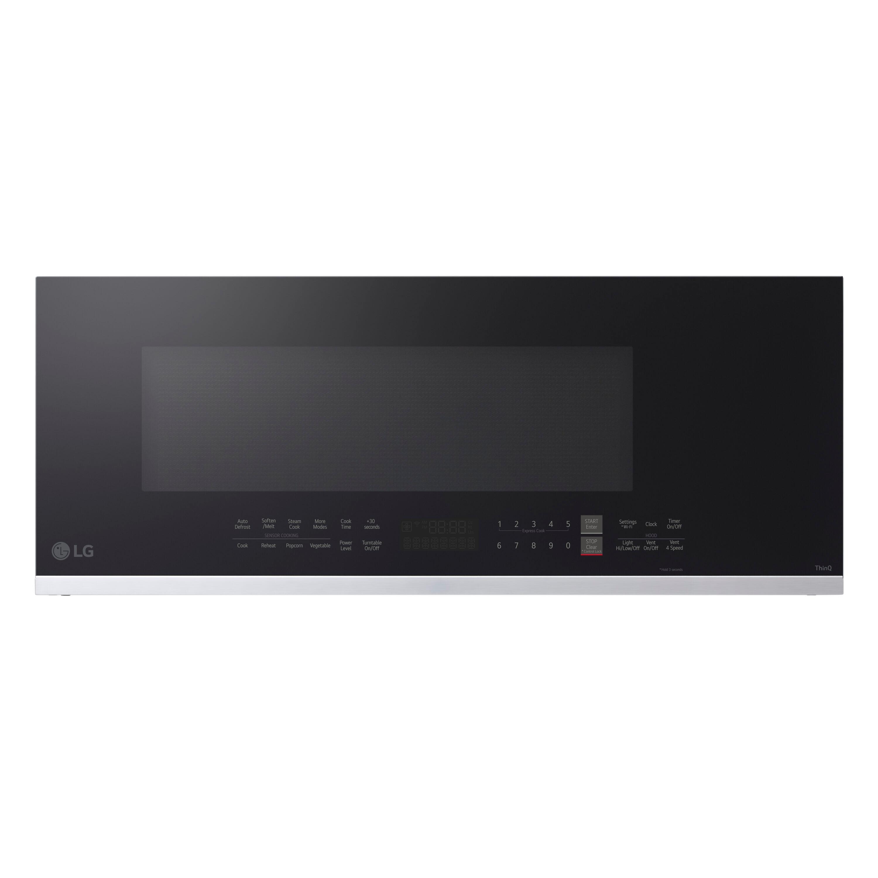 LG 1.3 Cu. Ft. Smart Low Profile Over-the-Range Microwave Oven with Sensor Cook