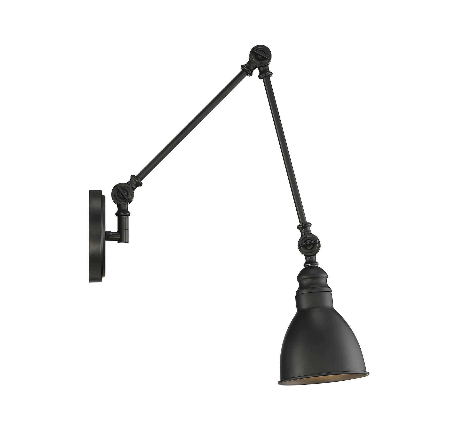 Savoy House Dakota 1 - Light Swing Arm Lamp in  Matte Black