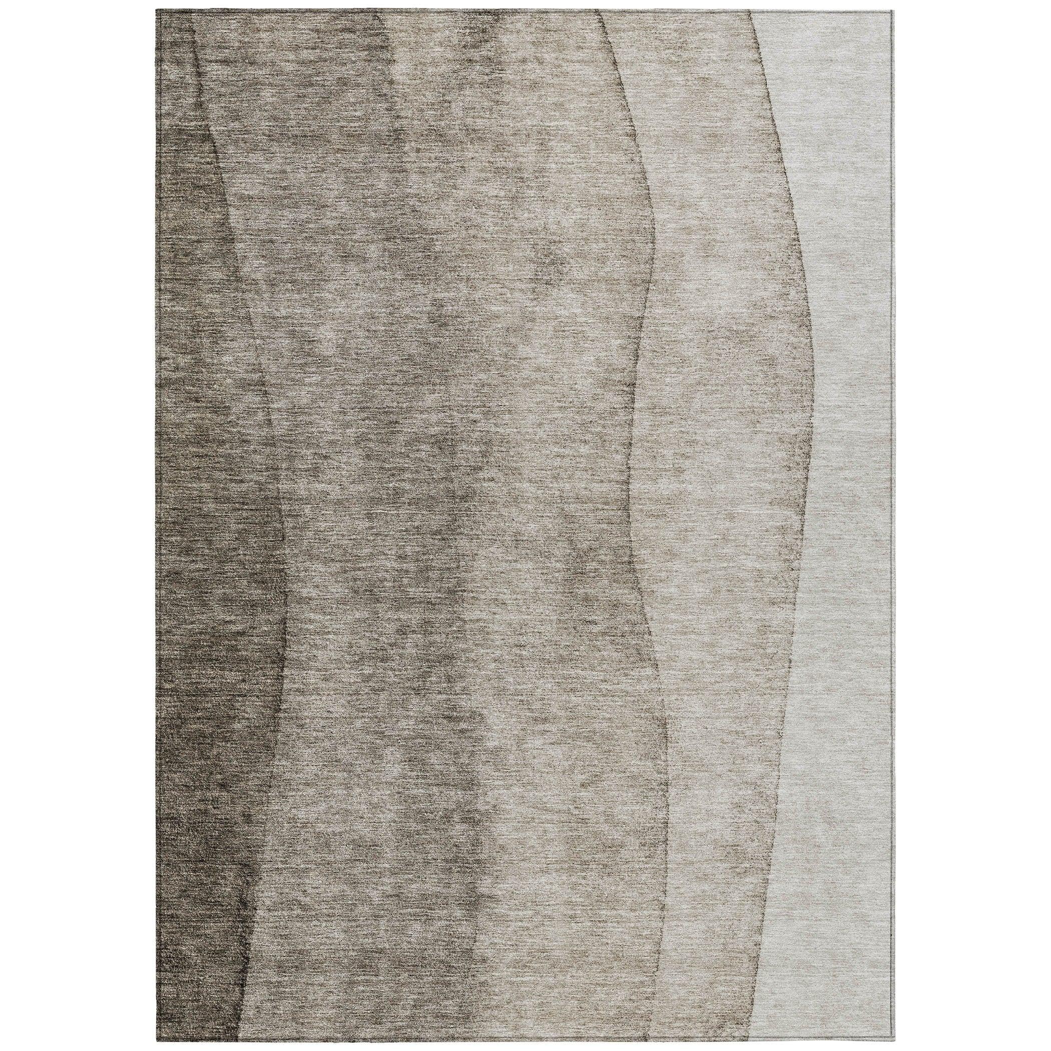 Addison Rugs Chantille ACN690 Taupe 10' x 14' Indoor Outdoor Area Rug, Easy Clean, Machine Washable, Non Shedding, Bedroom, Entry, Living Room, Dining Room, Kitchen, Patio Rug