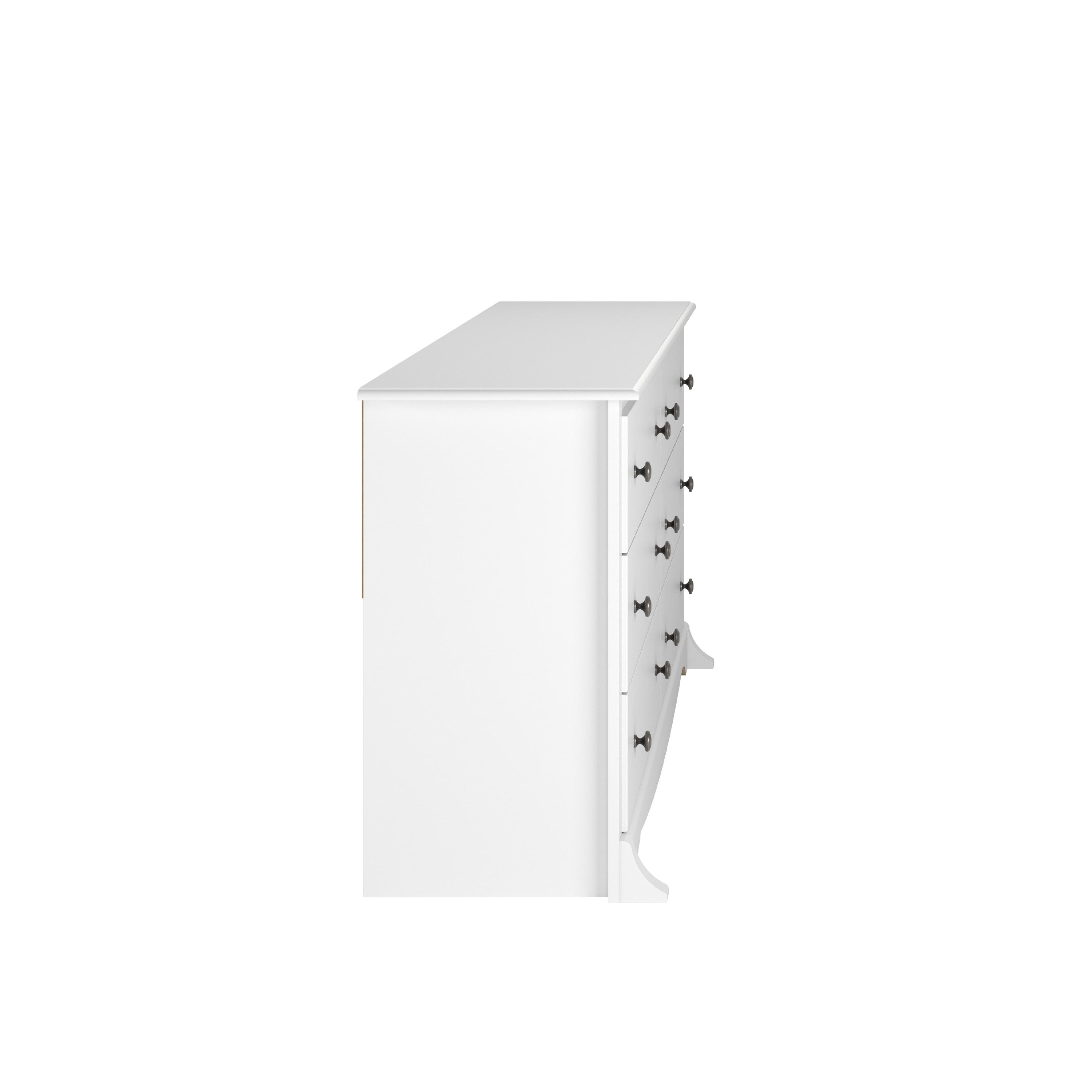 Monterey 6-Drawer White Dresser