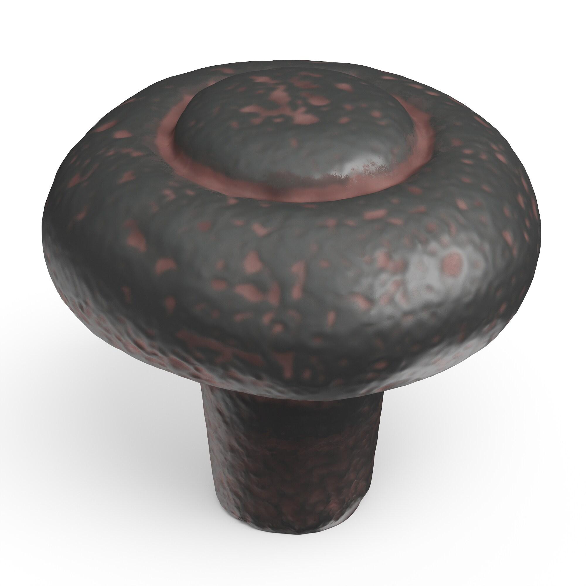 Refined Rustic 1 1/4" Diameter Mushroom Knob Multipack