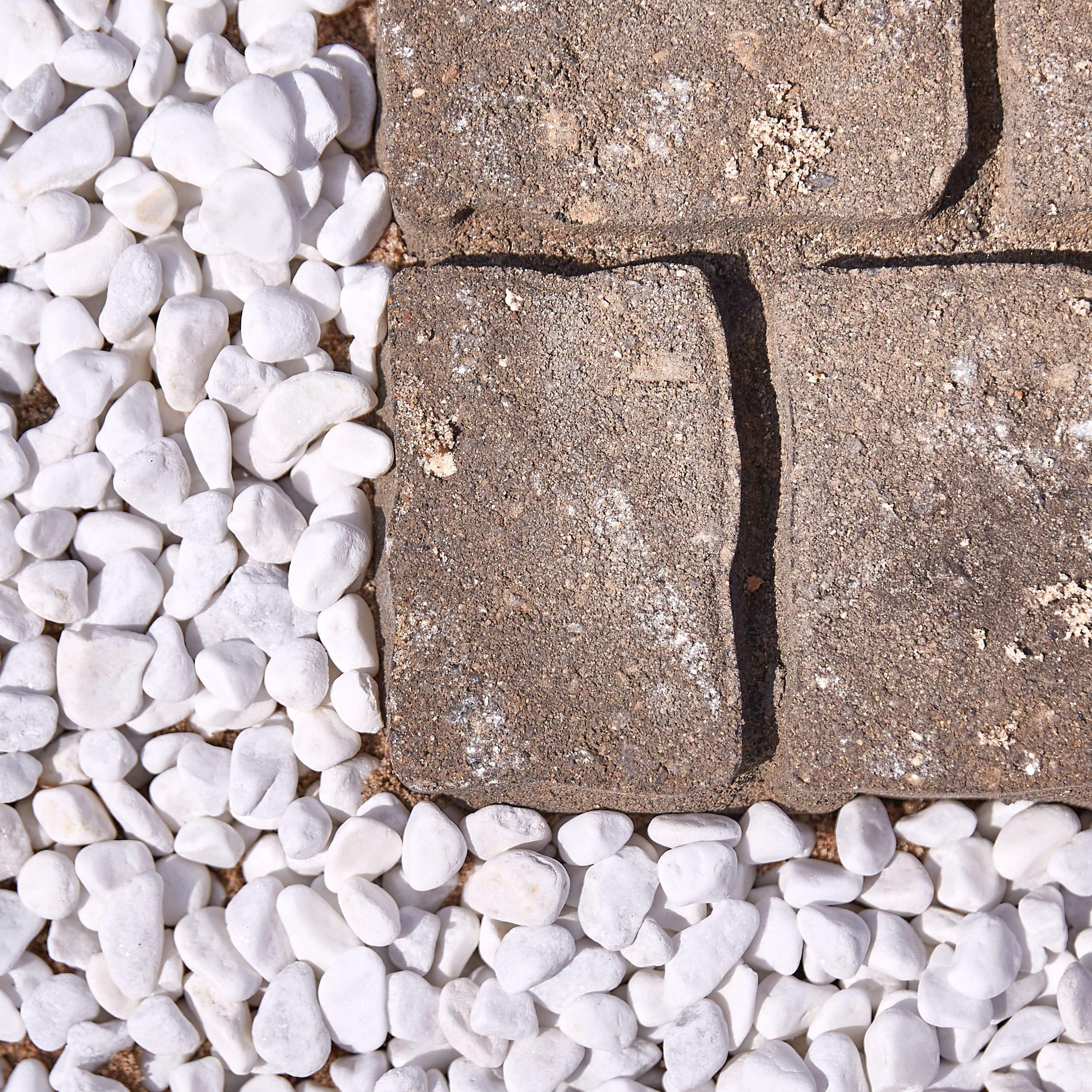 1 cm 20 lb Snow White Polished River Pebbles