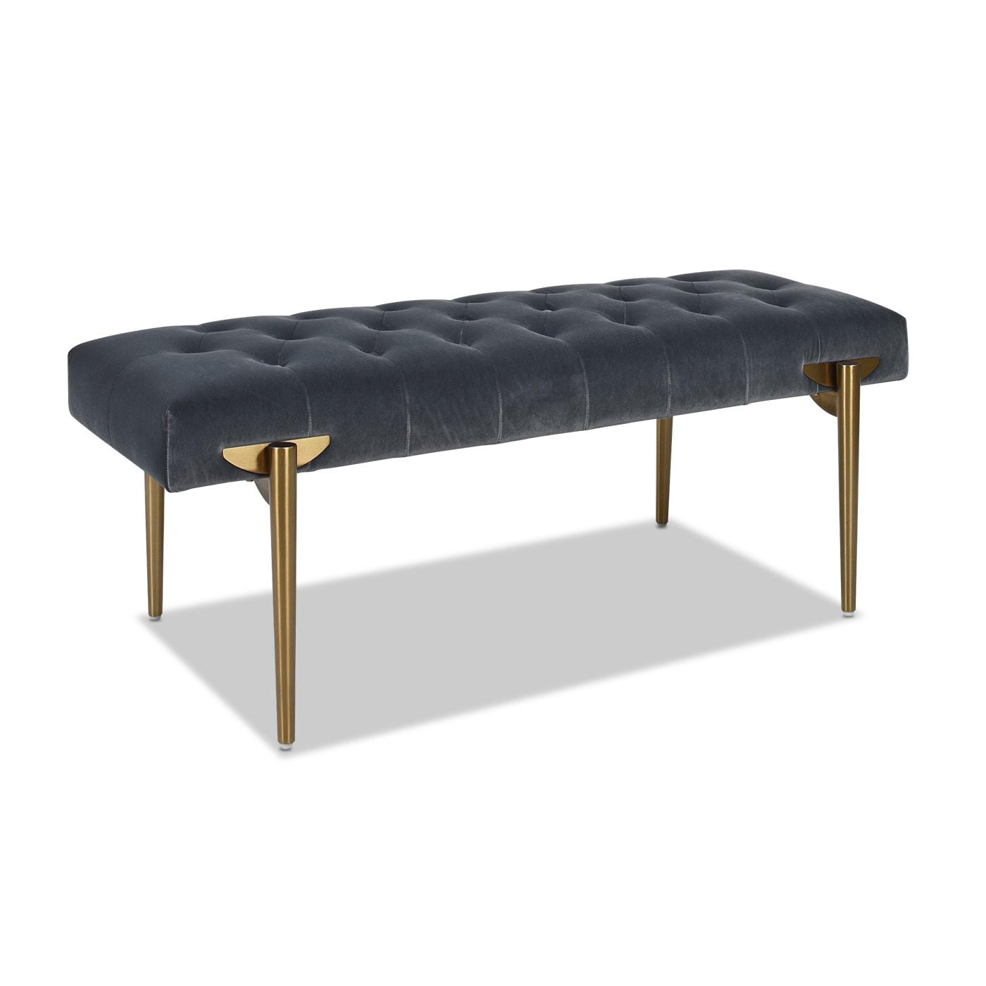 Velvet Upholstered Bench