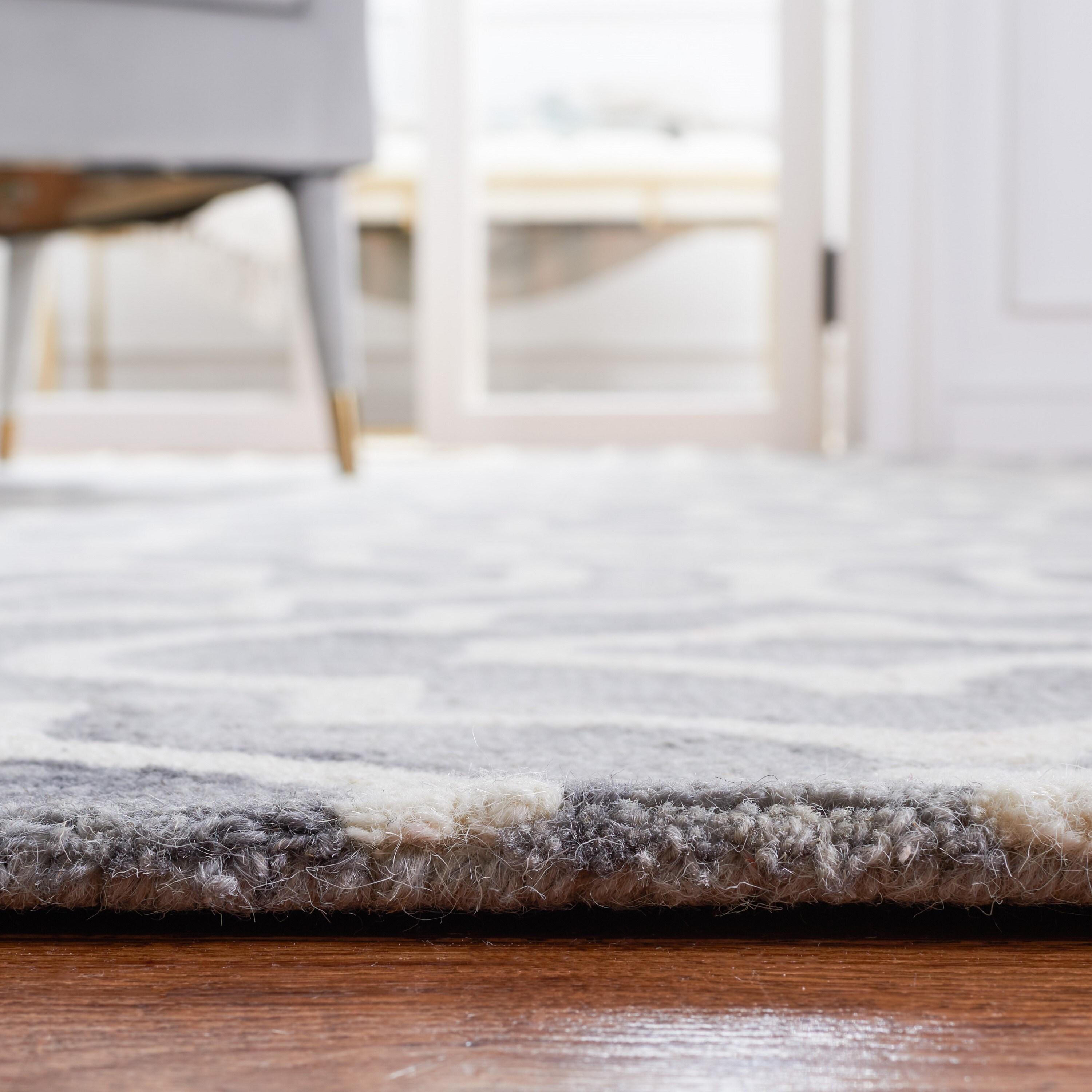 Dip Dye DDY538 Hand Tufted Indoor Accent Rug - Grey/Ivory - 2'x3' - Safavieh