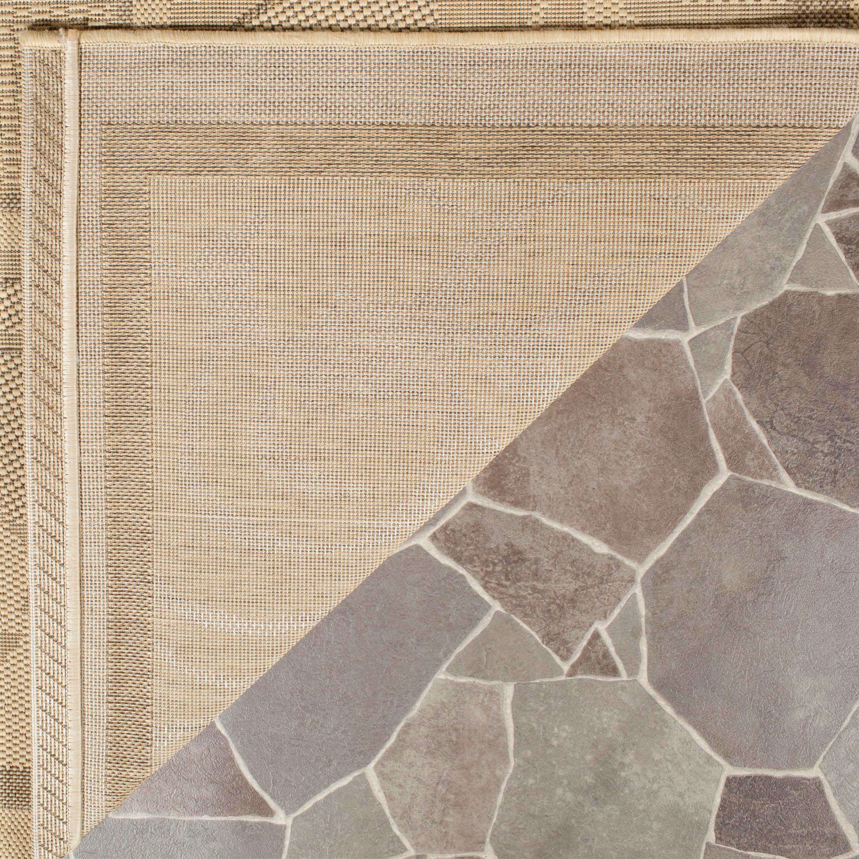 Courtyard CY1704 Power Loomed Indoor and Outdoor Runner Rug - Natural/Brown - 2'3"x6'7" - Safavieh