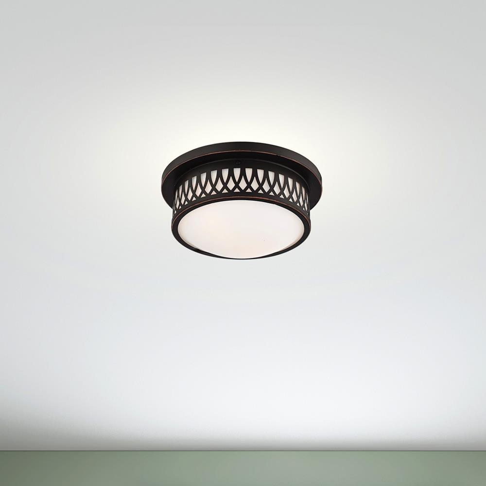 Livex Lighting Westfield 2 - Light Flush Mount in Olde Bronze