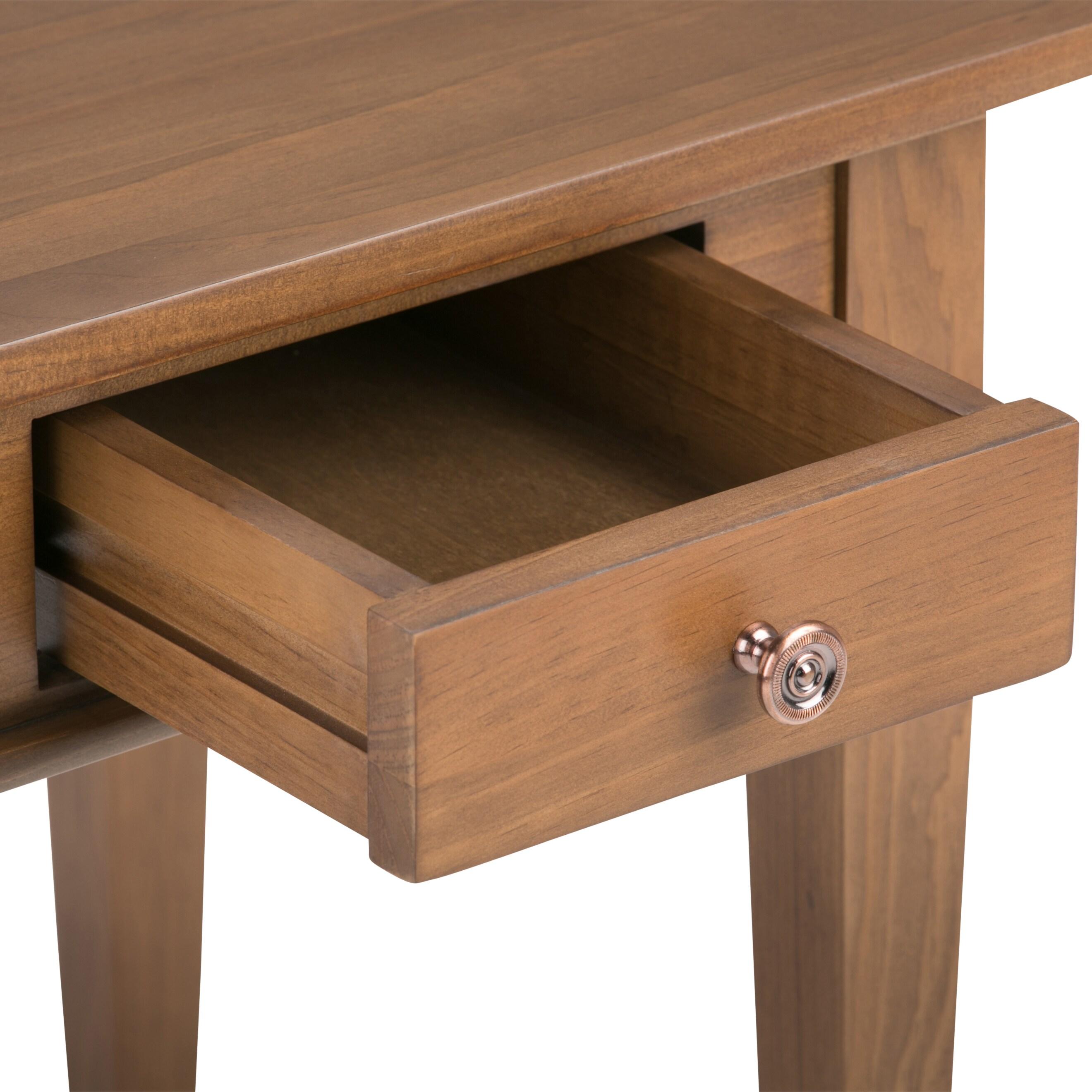 Carlton Solid Wood Top End Table with Storage