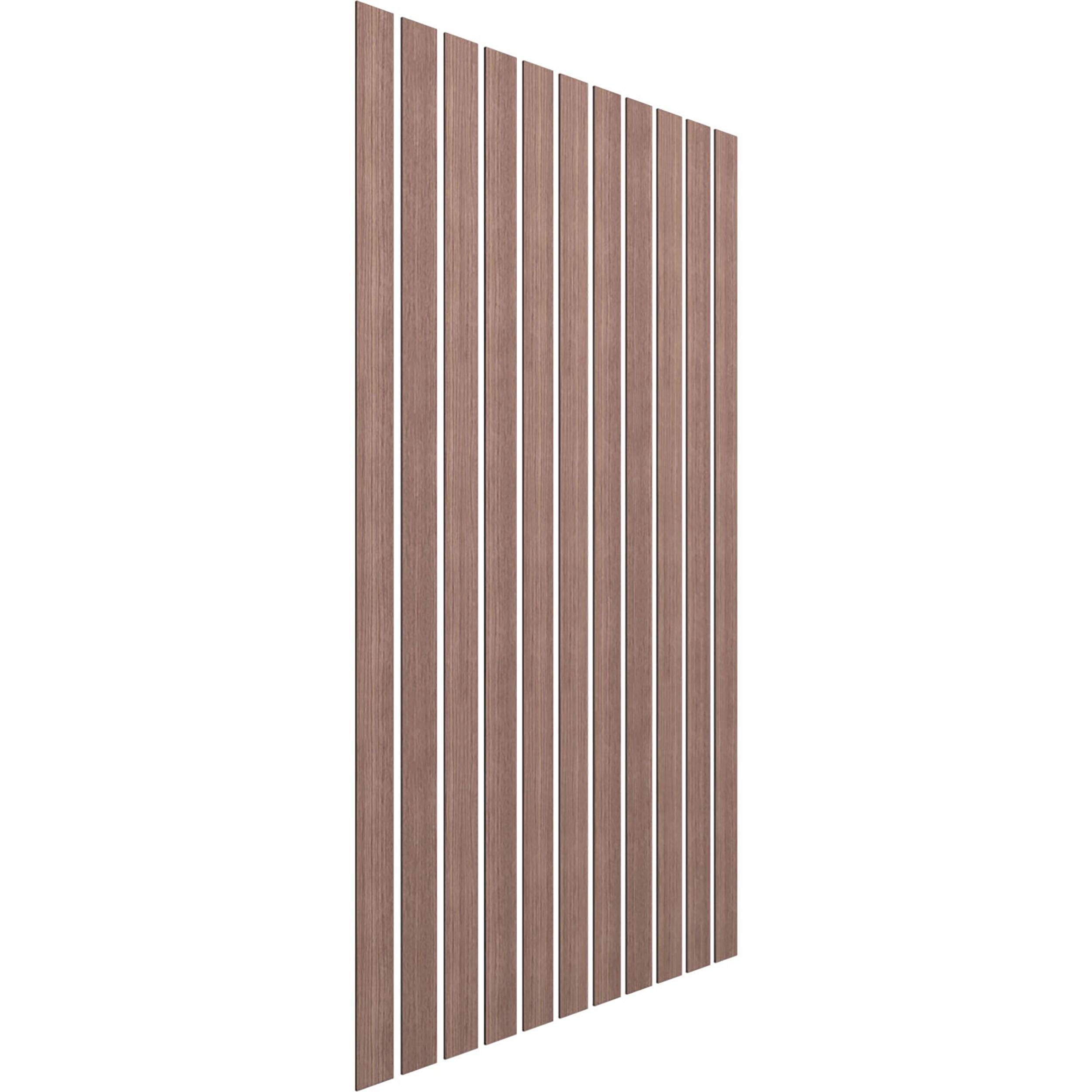 Ekena Millwork Adjustable Wood Slat Wall Panel Kit