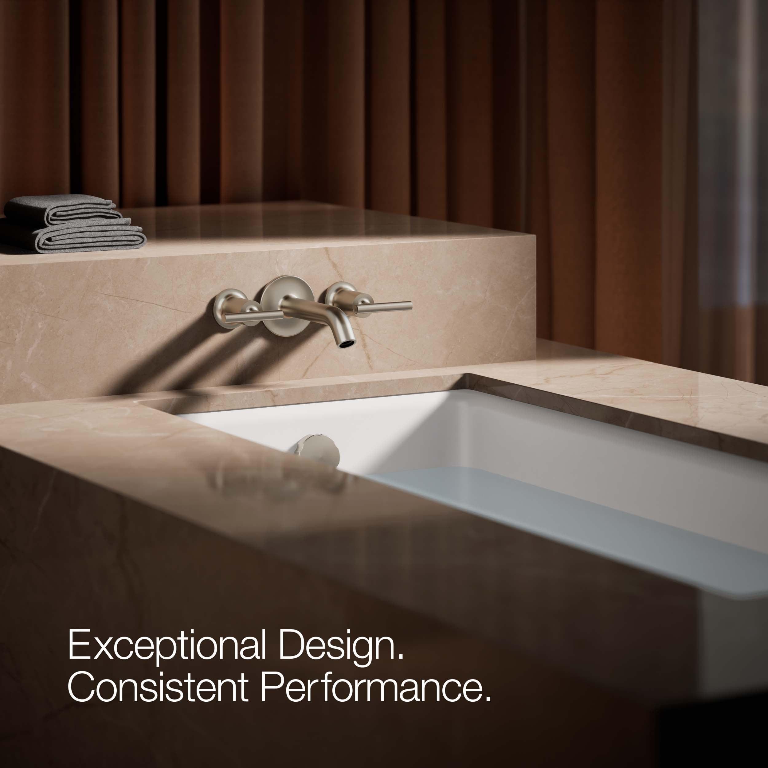 Purist® Deck- or Wall-Mount High-Flow Bath Trim with Lever Handles