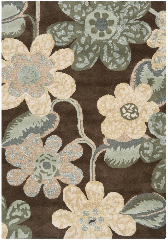 Bella BEL220 Hand Tufted Indoor Area Rug - Brown/Multi - 4'x6' - Safavieh