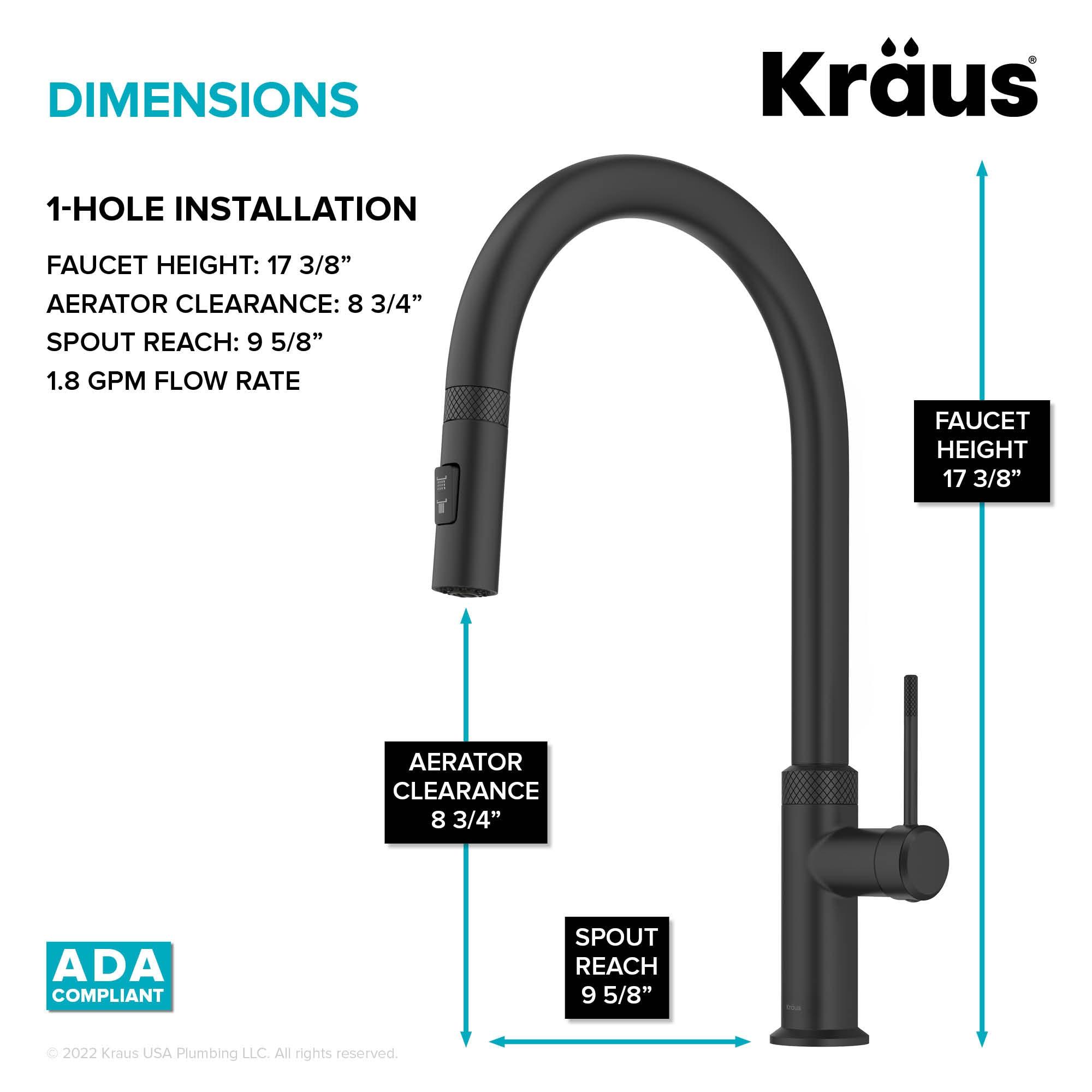 Kraus Oletto Single Handle High-arc Kitchen Faucet