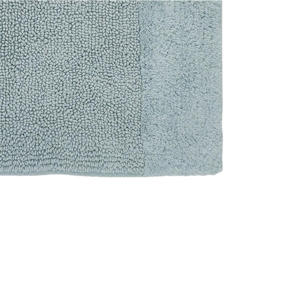 Better Trends Granada 100% Cotton Tufted Non-Slip Backing Bath Rug Set 3 PC (17" x 24" | 24" x 40" | 20" x 20") - Blue