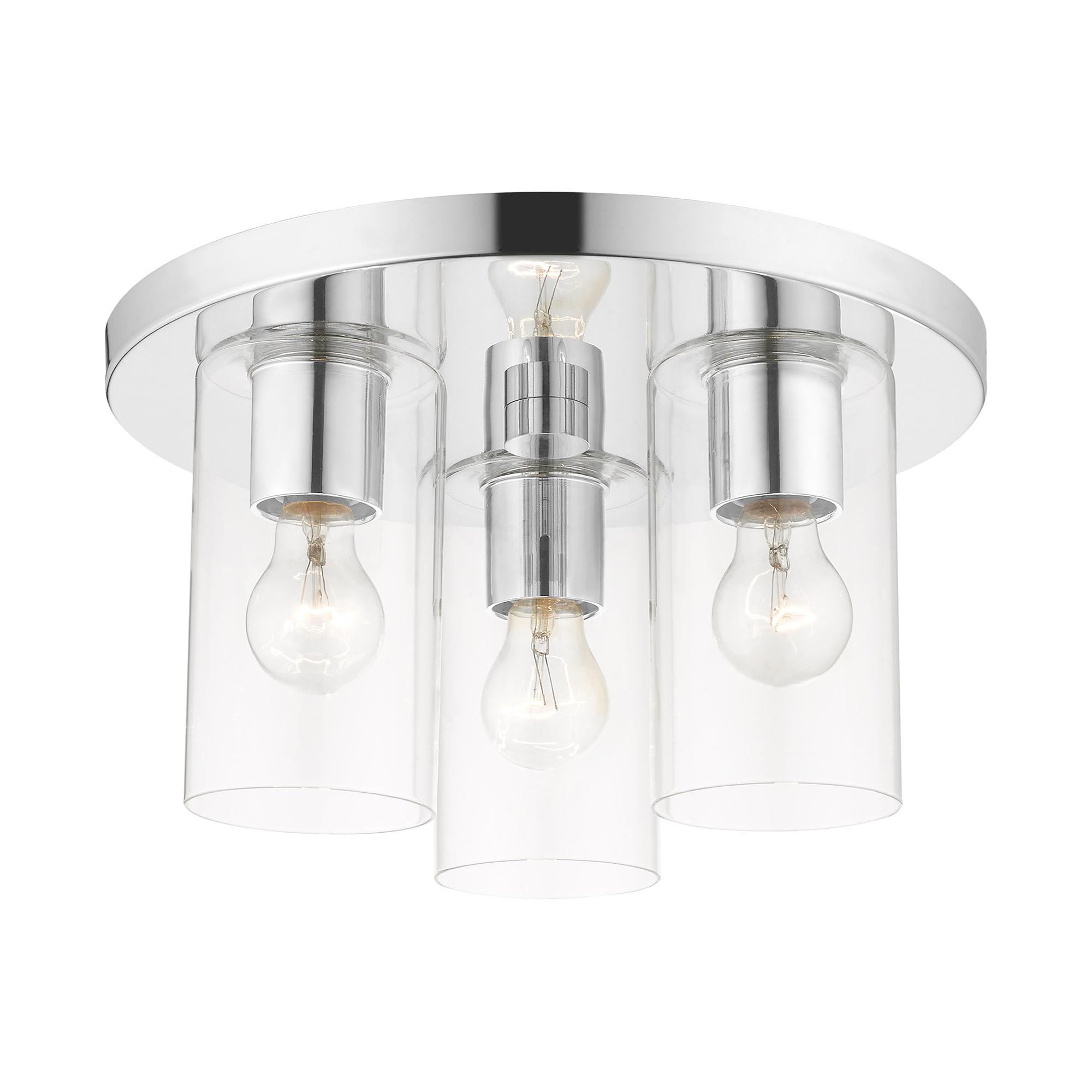 Livex Lighting Zurich 3 - Light Flush Mount in  Polished Chrome