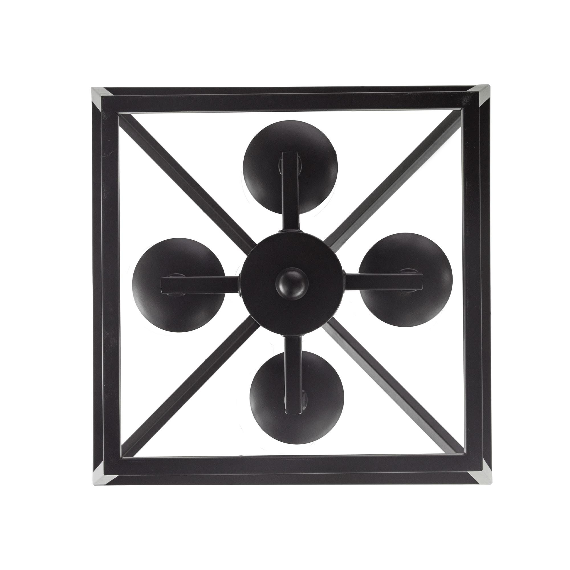 Lacey Industrial Cage 4-Light Pendant in Oil Rubbed Bronze