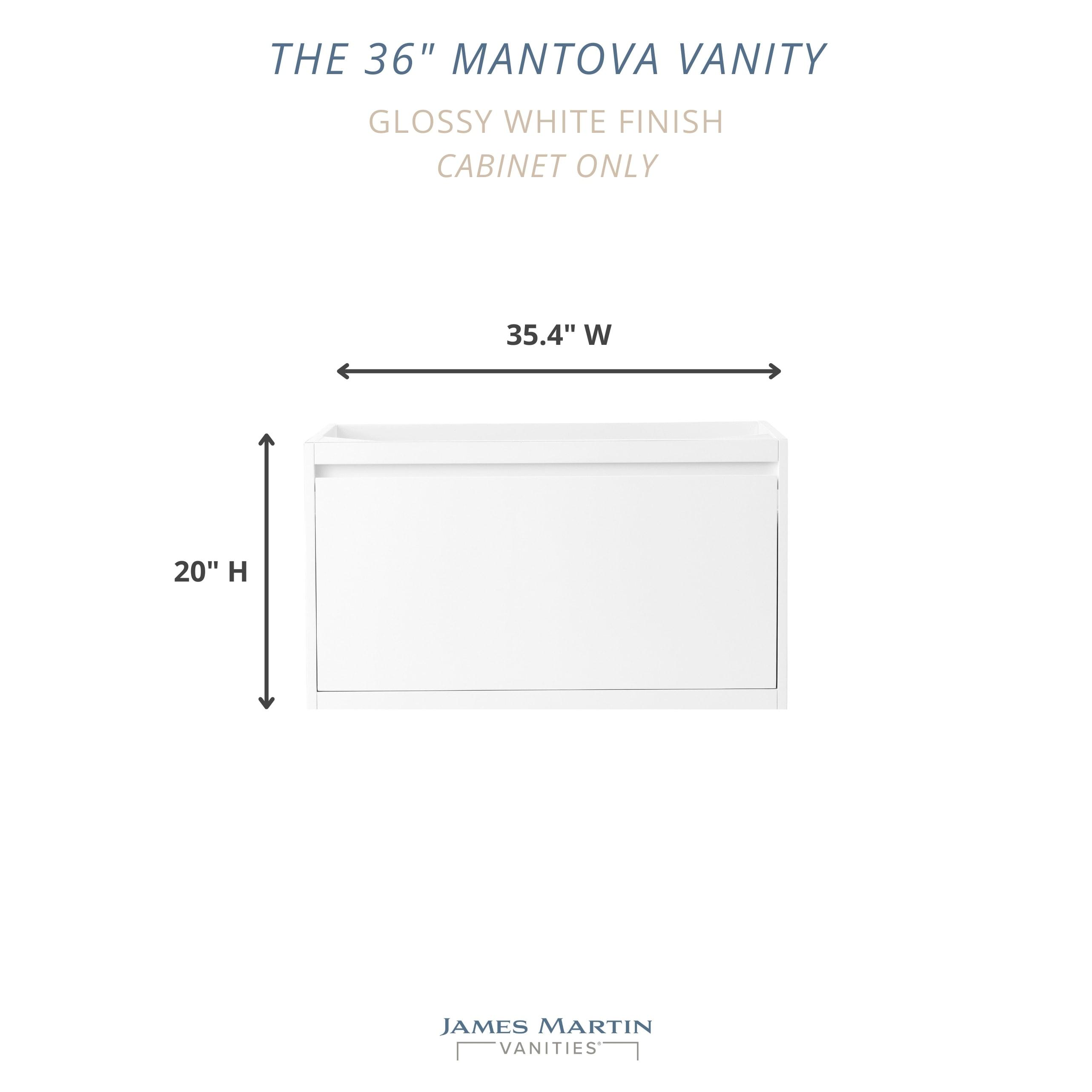 Mantova 35.4" Single Bathroom Vanity Base Only